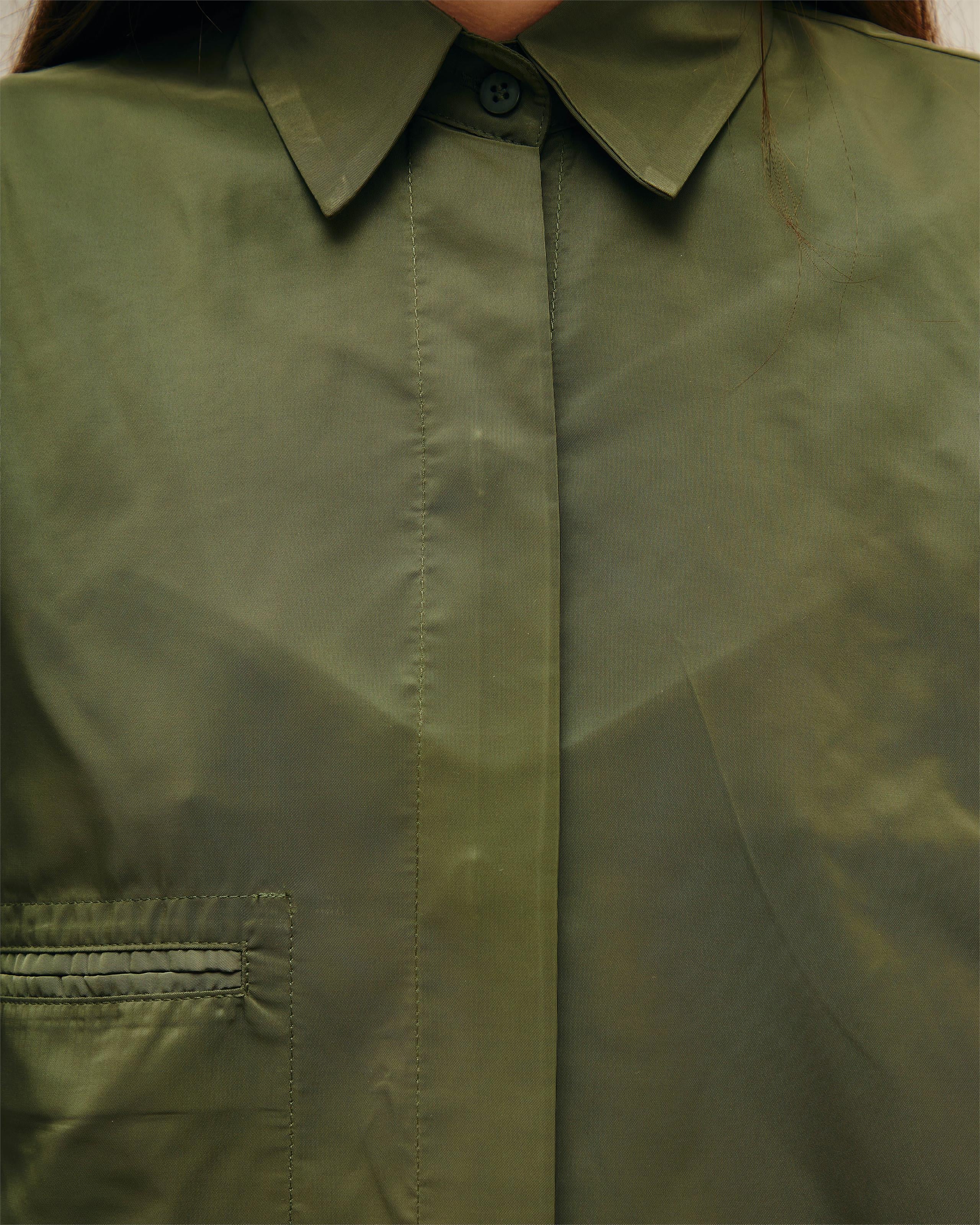 Camisa Oversized Nylon Verde