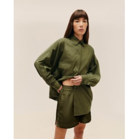 Haight — Camisa Oversized Nylon Verde