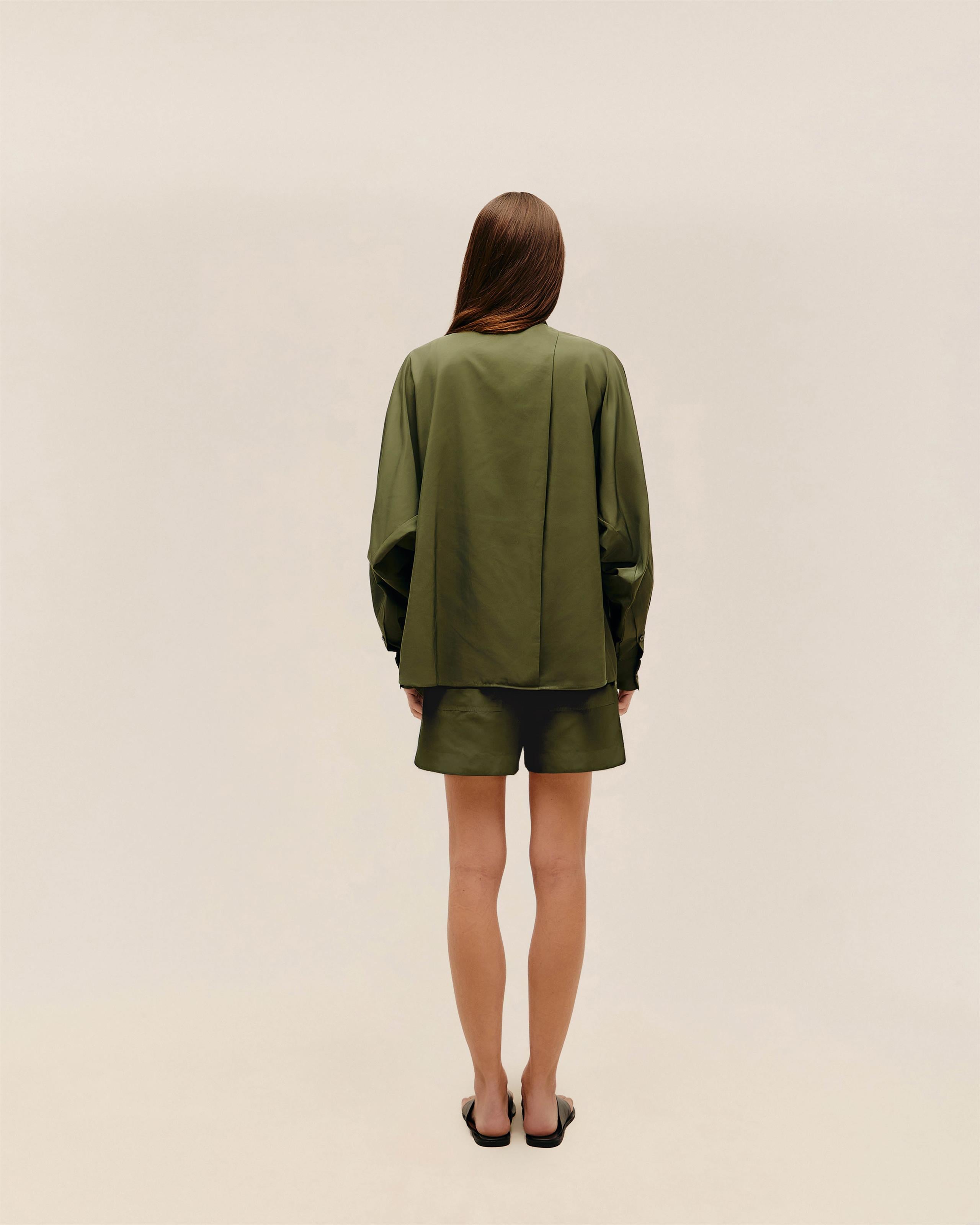 Camisa Oversized Nylon Verde