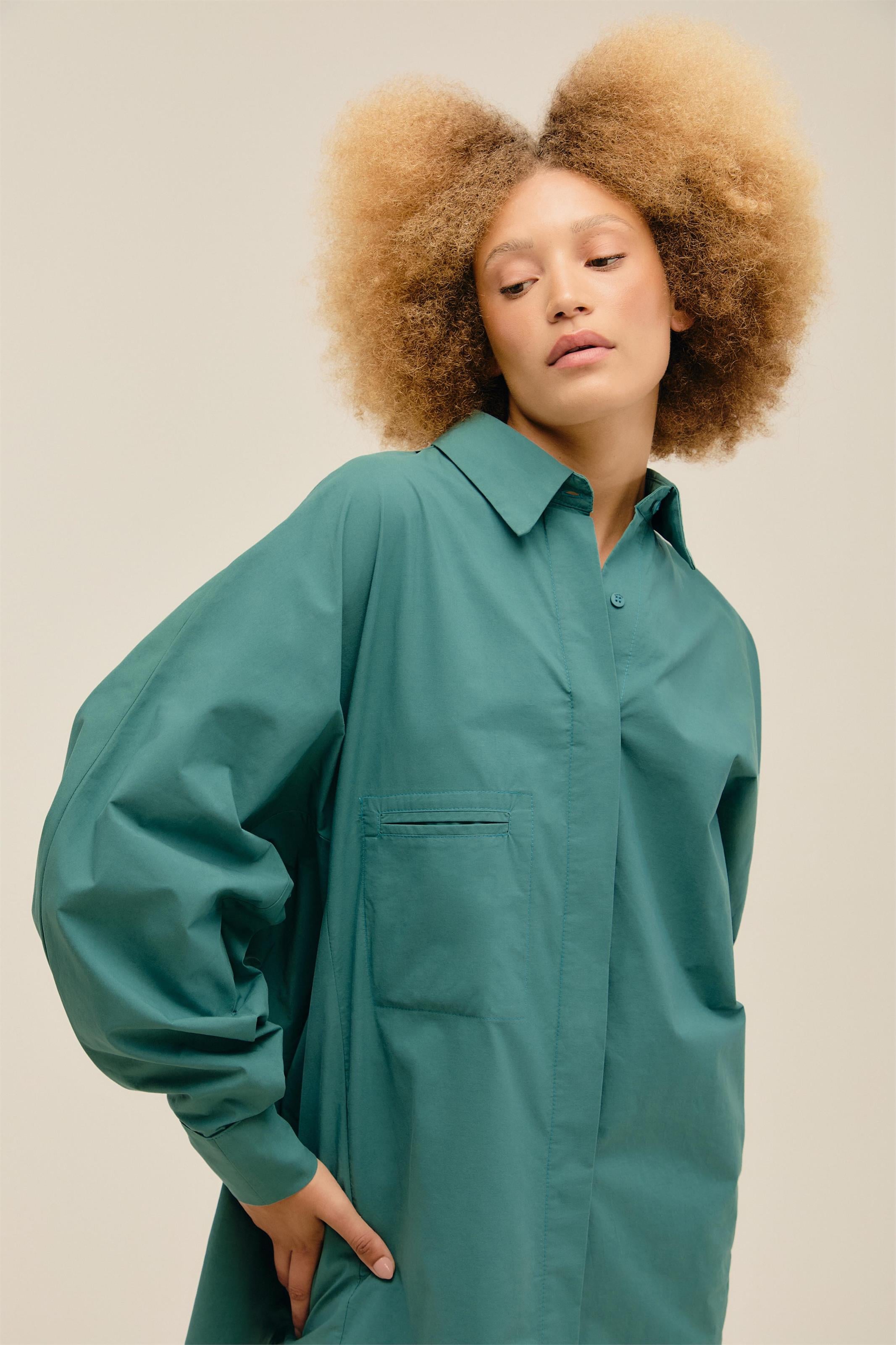 Camisa Oversized Verde Alga
