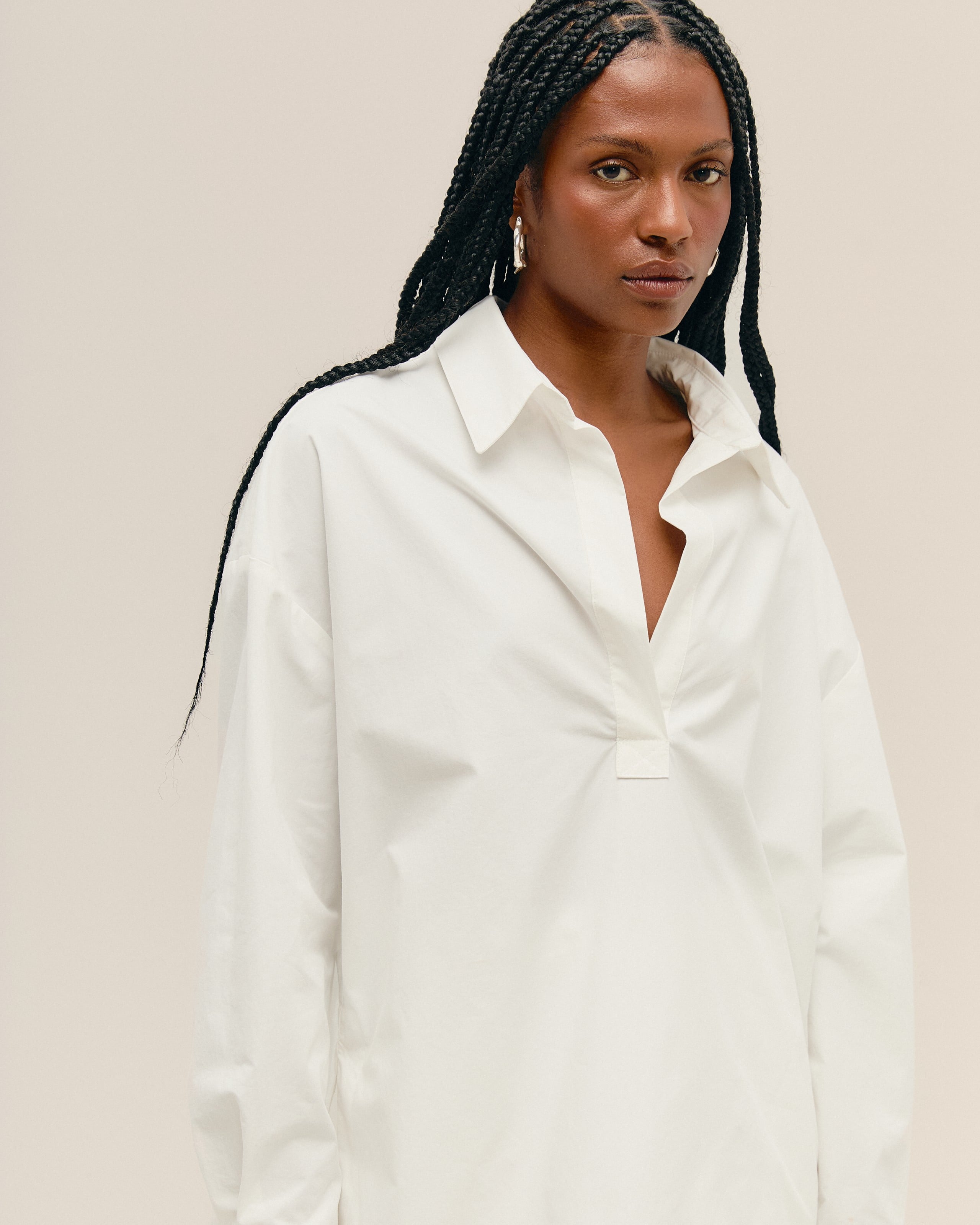 Camisa Polo Algodão Off-White