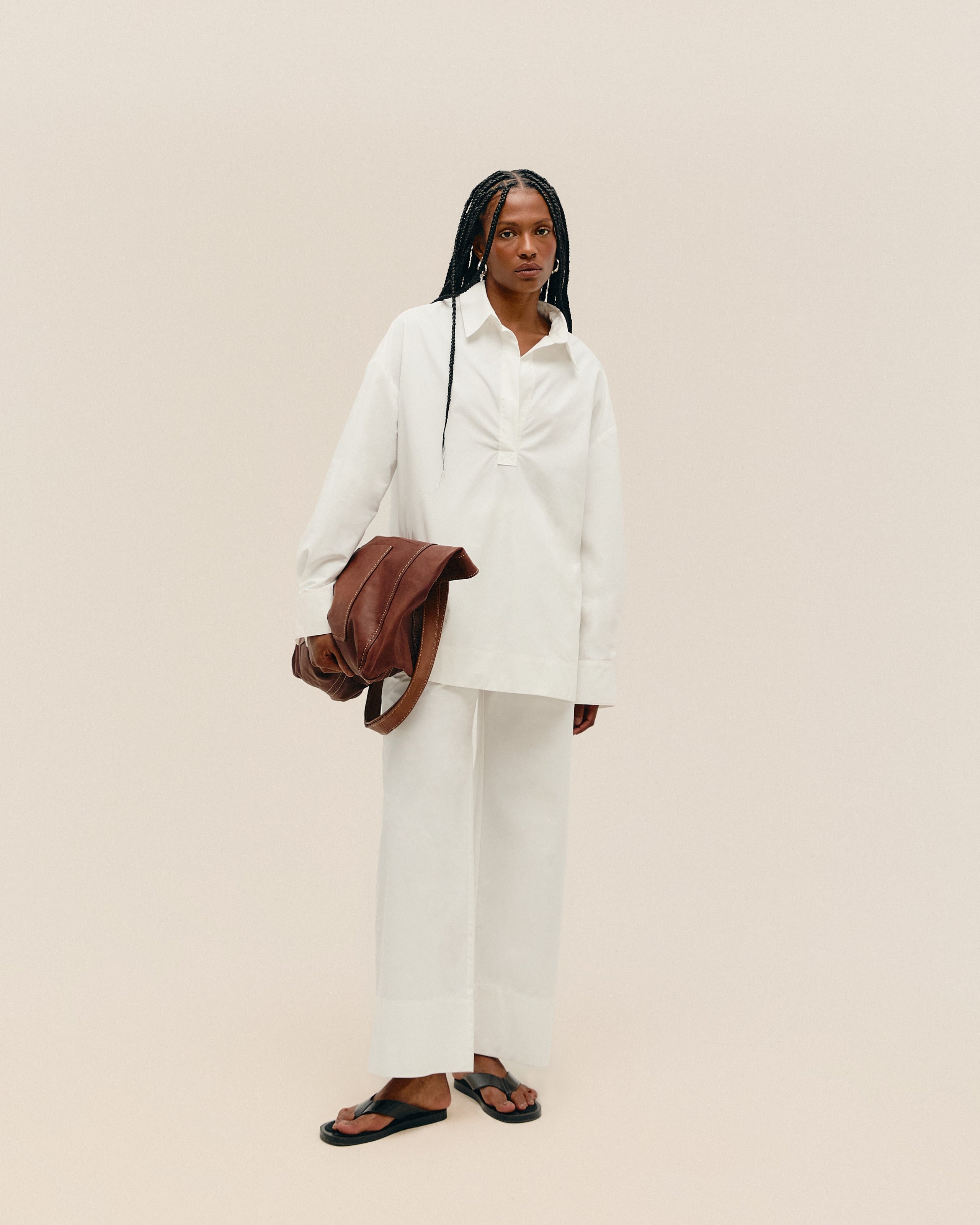 Camisa Polo Algodão Off-White