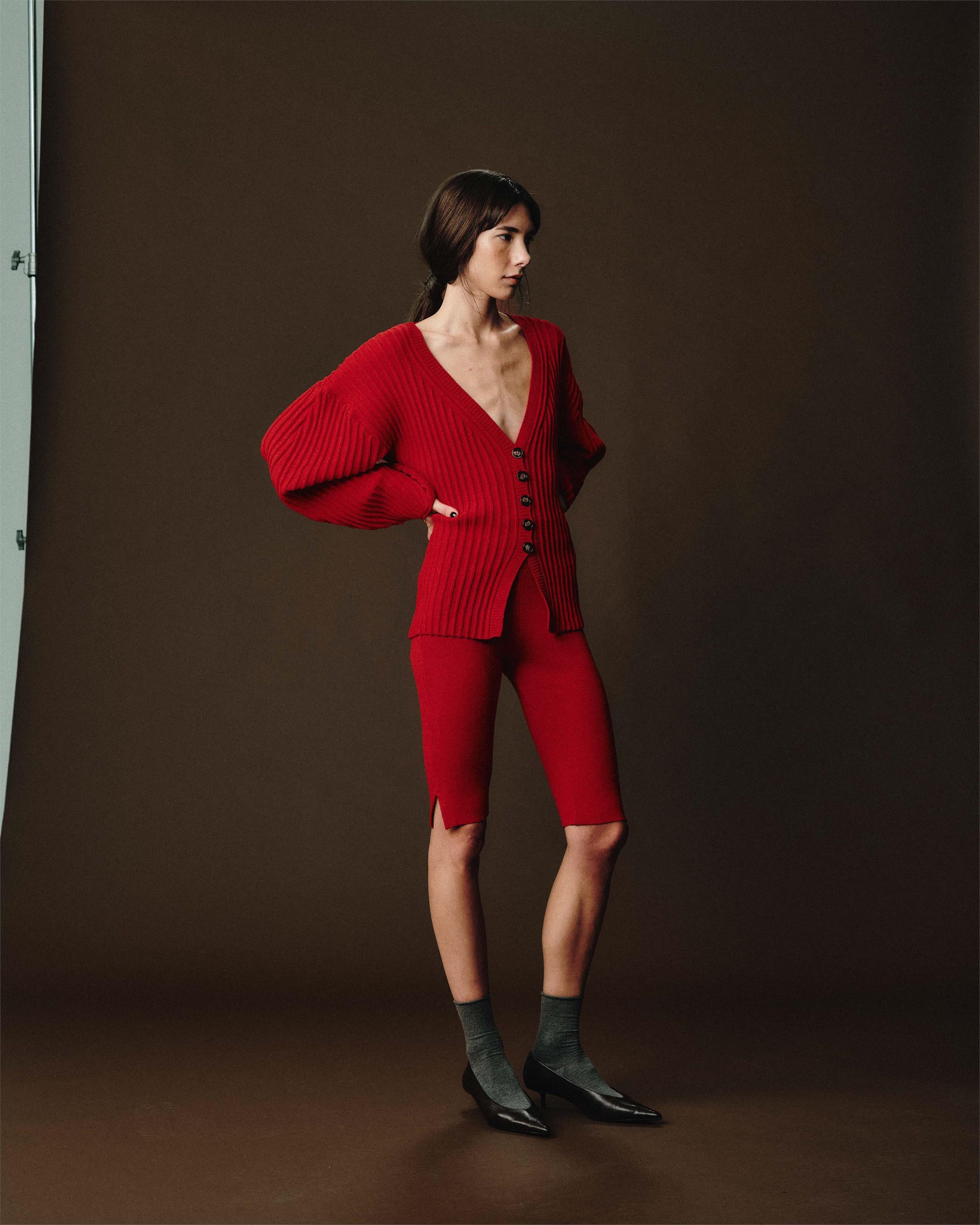 Cardigan Nala Tricot Vermelho