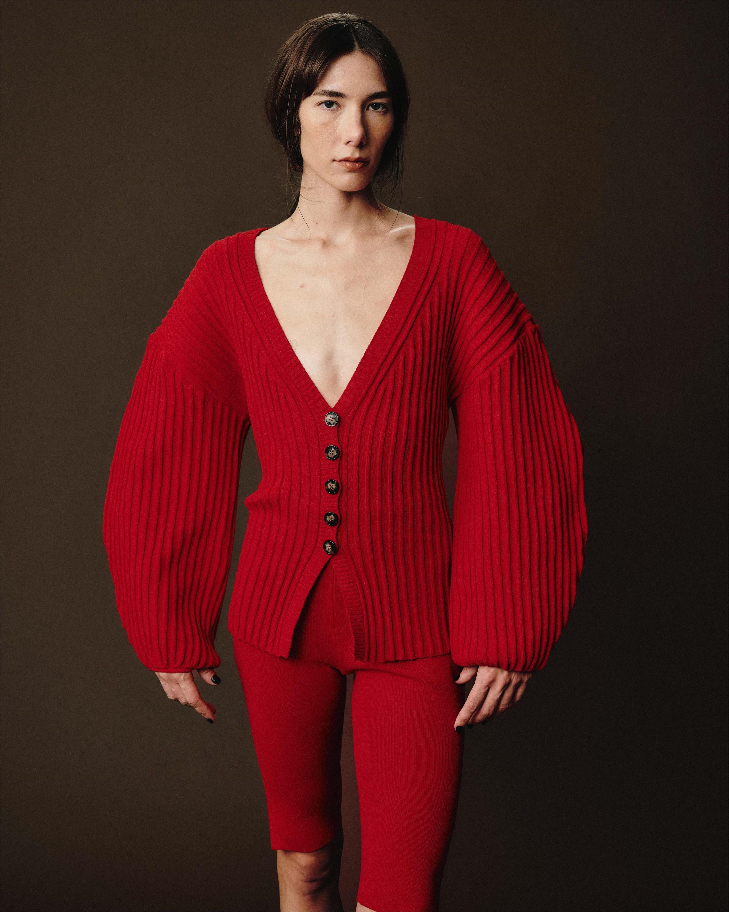 Cardigan Nala Tricot Vermelho