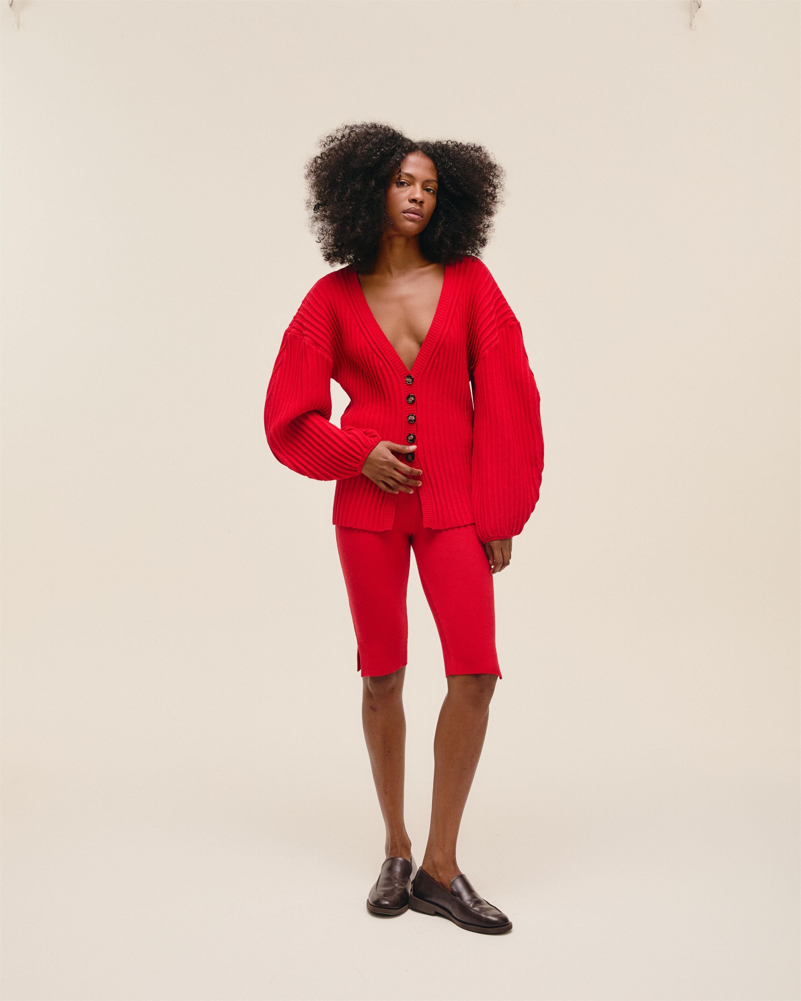 Cardigan Nala Tricot Vermelho
