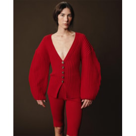 Haight — Cardigan Nala Tricot Vermelho