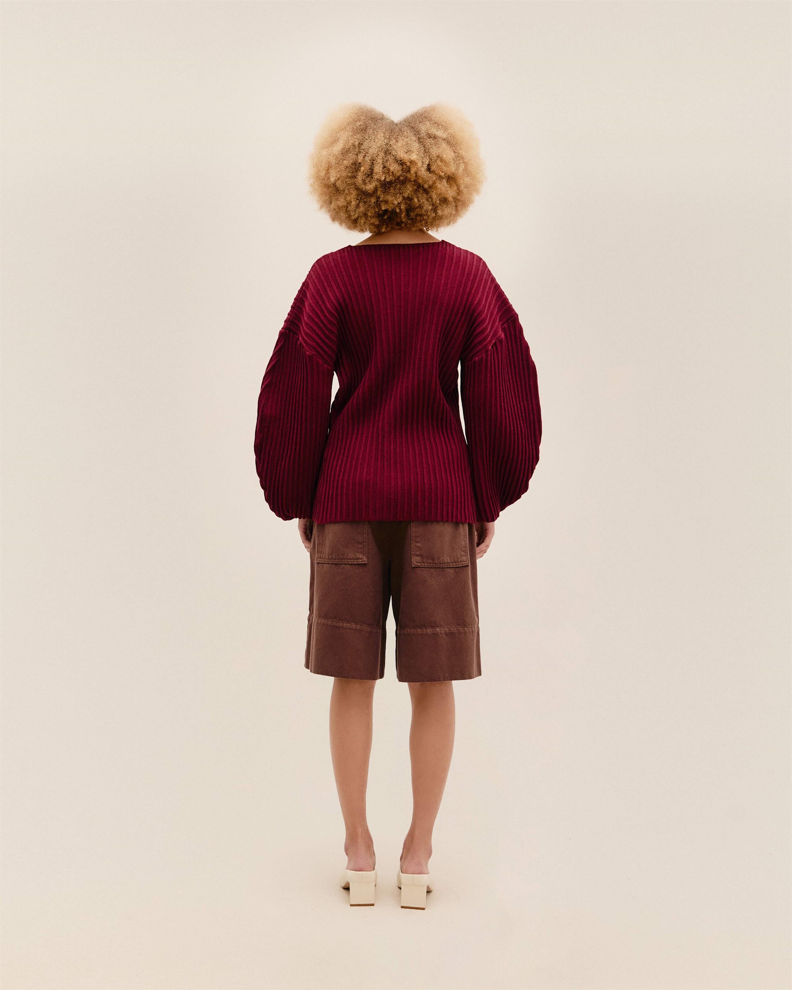 Cardigan Nala Tricot Vinho Marsala