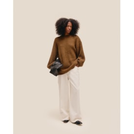 Haight — Casaco Bela Tricot Caramelo Queimado