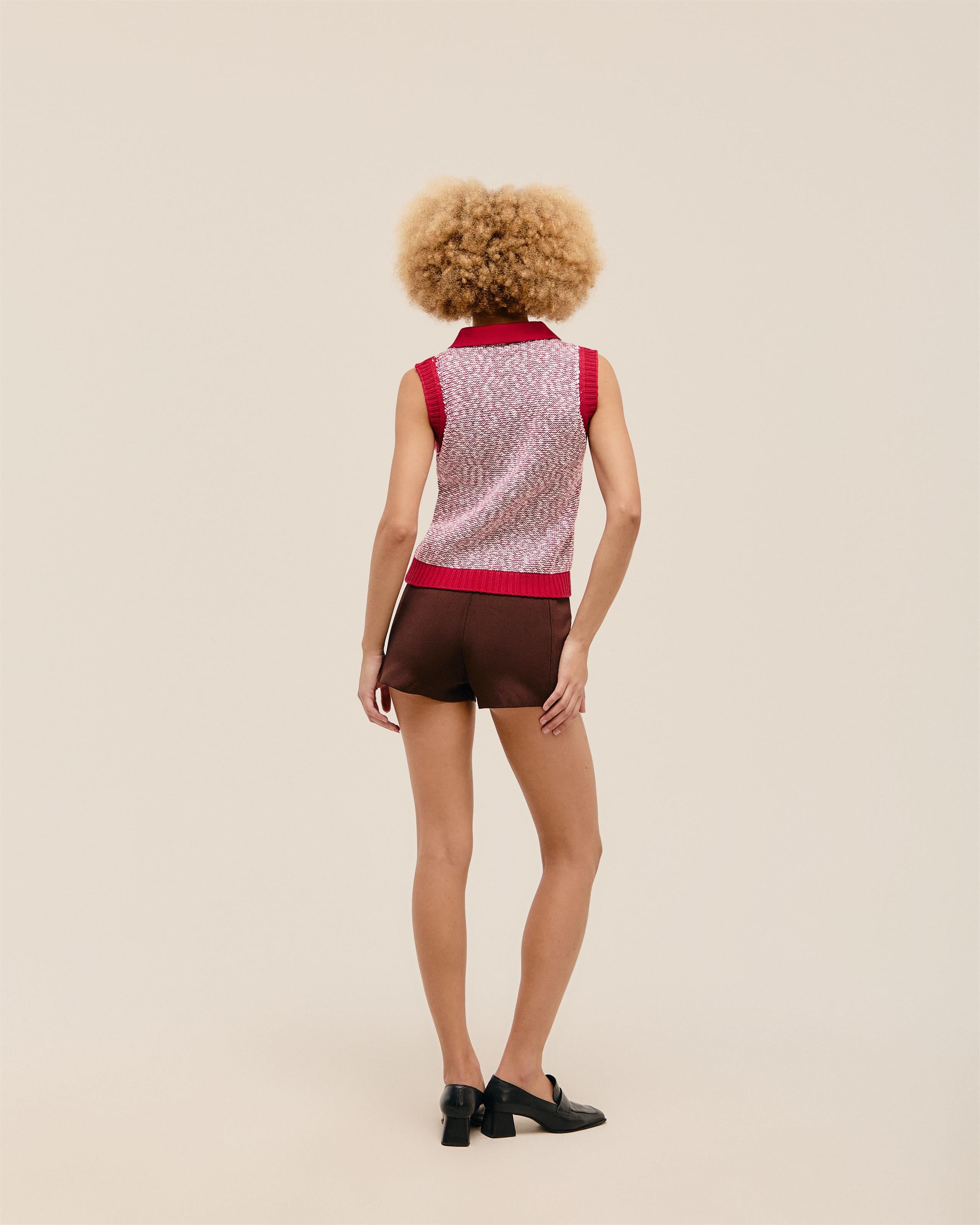 Colete Lara Tricot Vermelho