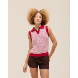Haight — Colete Lara Tricot Vermelho