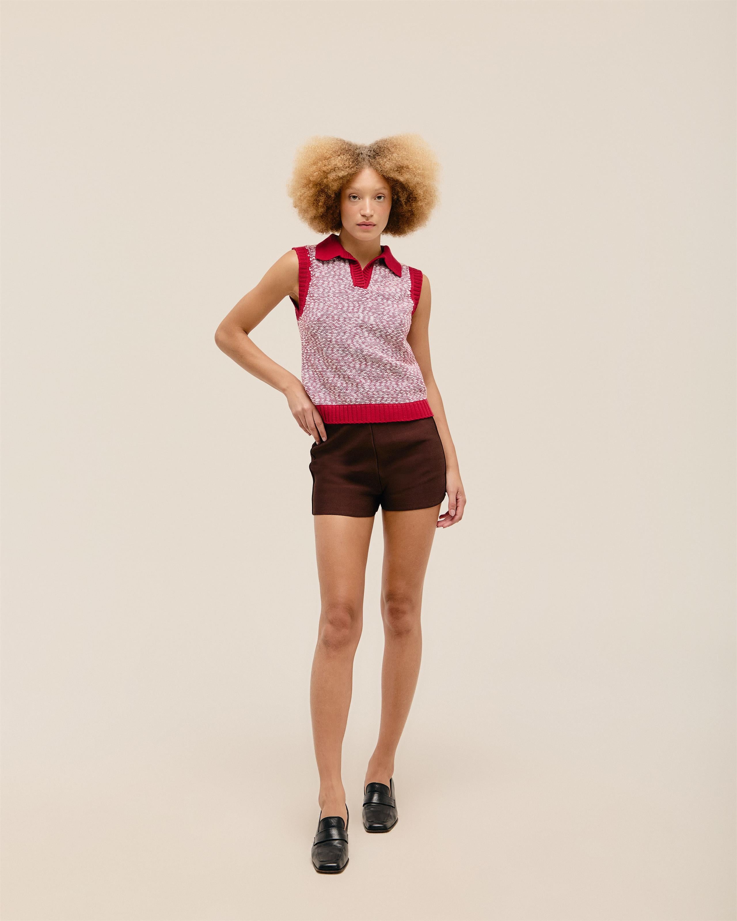 Colete Lara Tricot Vermelho