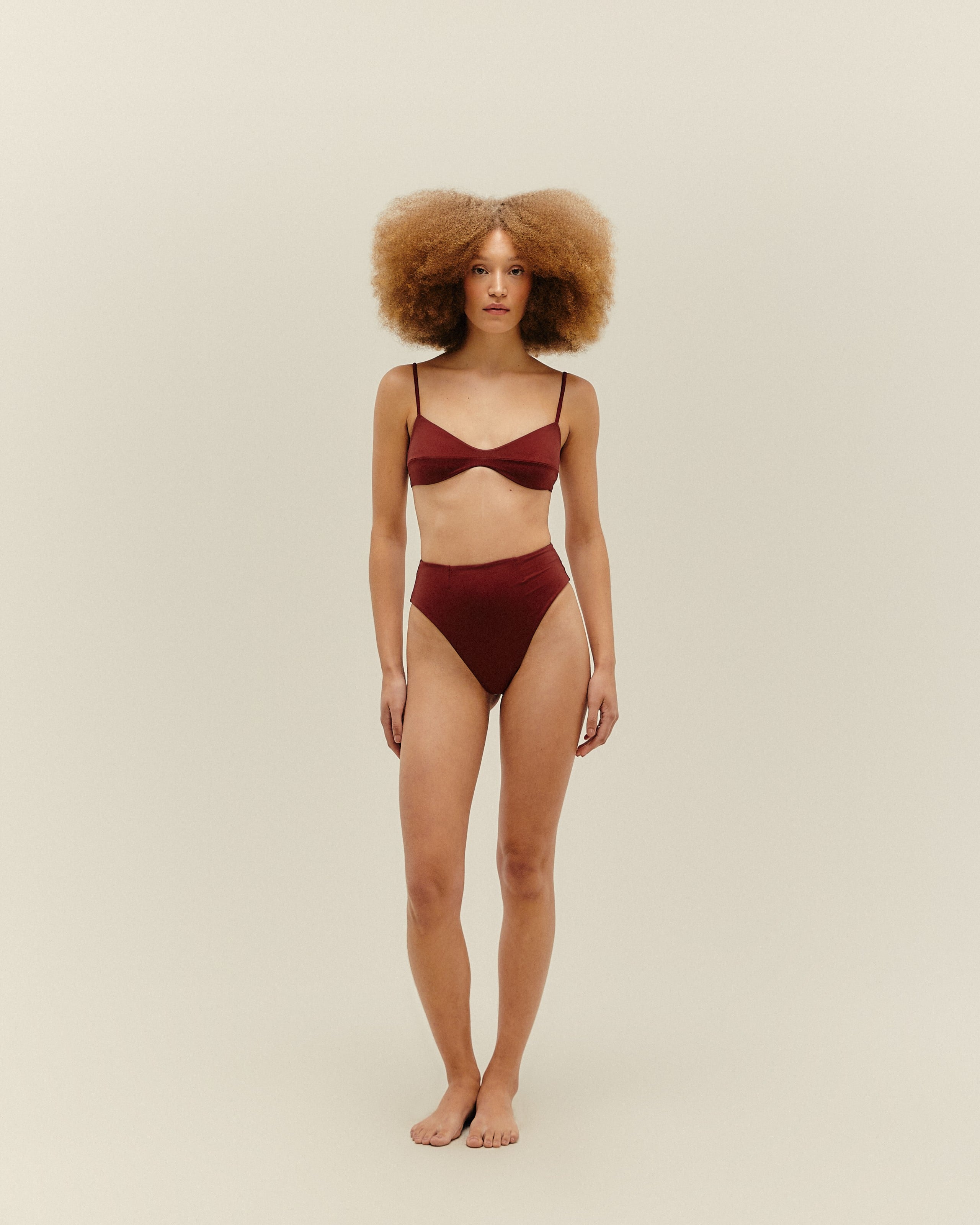 Hotpants Clássica Vinho Marsala