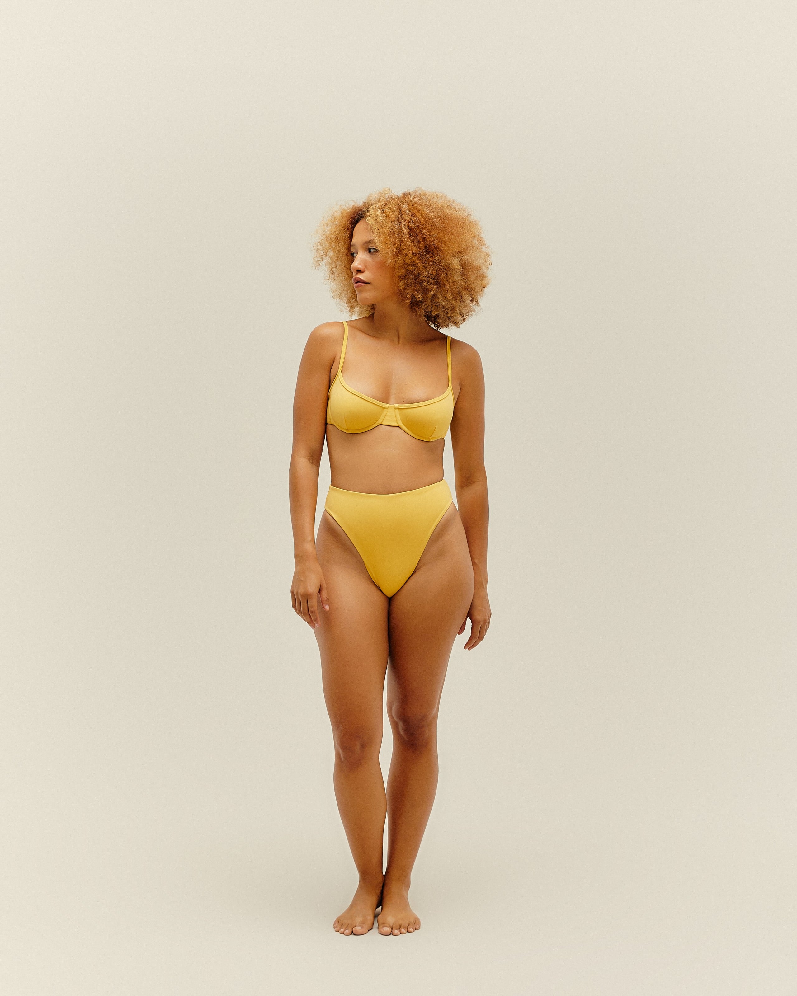 Hotpants Mah Amarelo Feixe