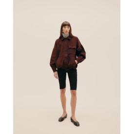 Haight — Jaqueta Bomber Tricot Marrom Brauna