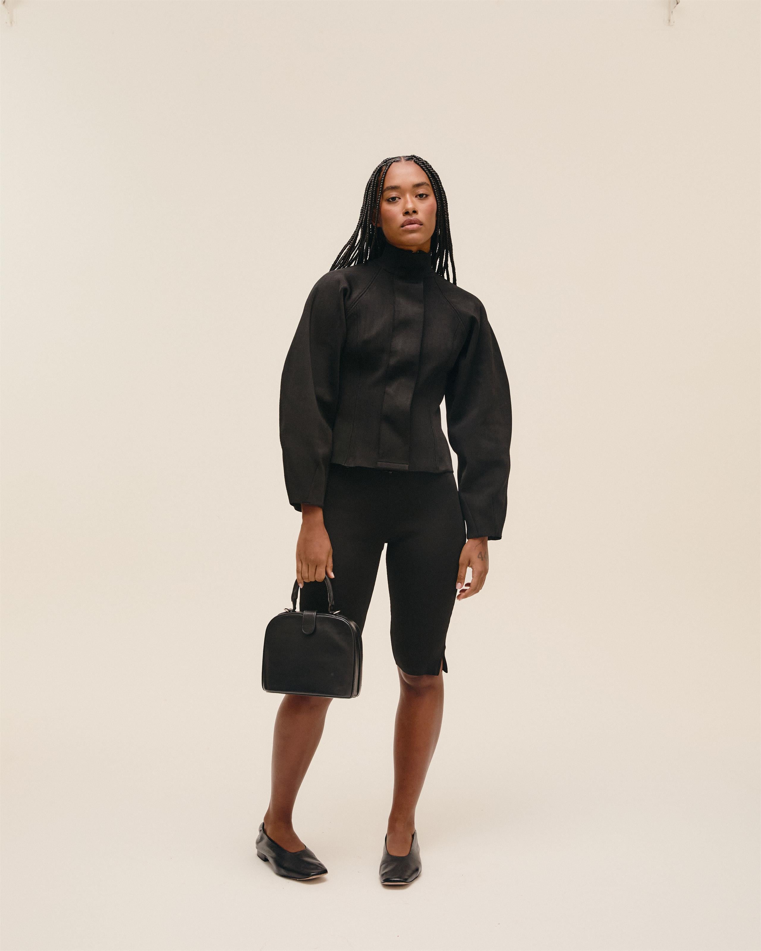 Jaqueta Estela Tricot Preto