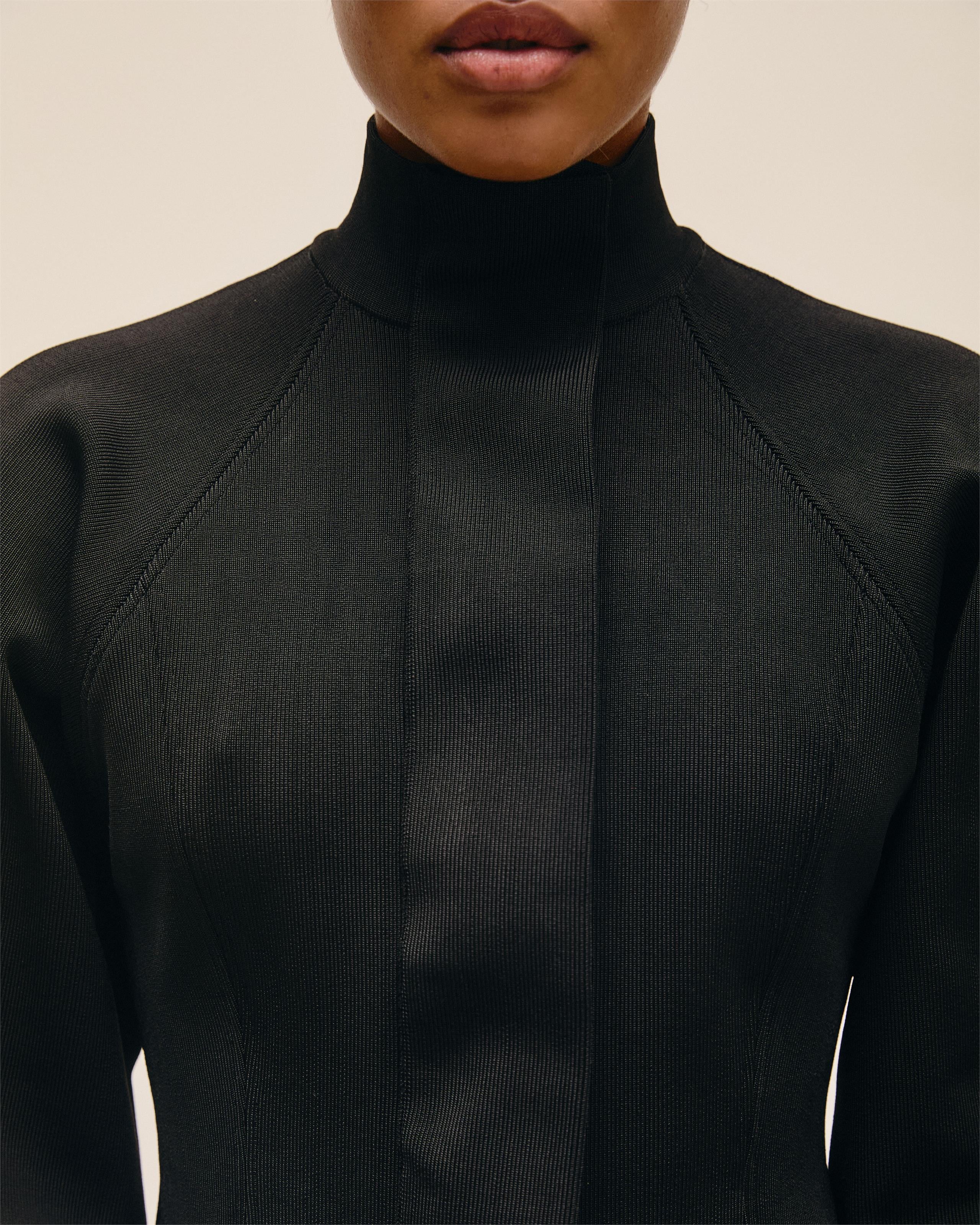 Jaqueta Estela Tricot Preto