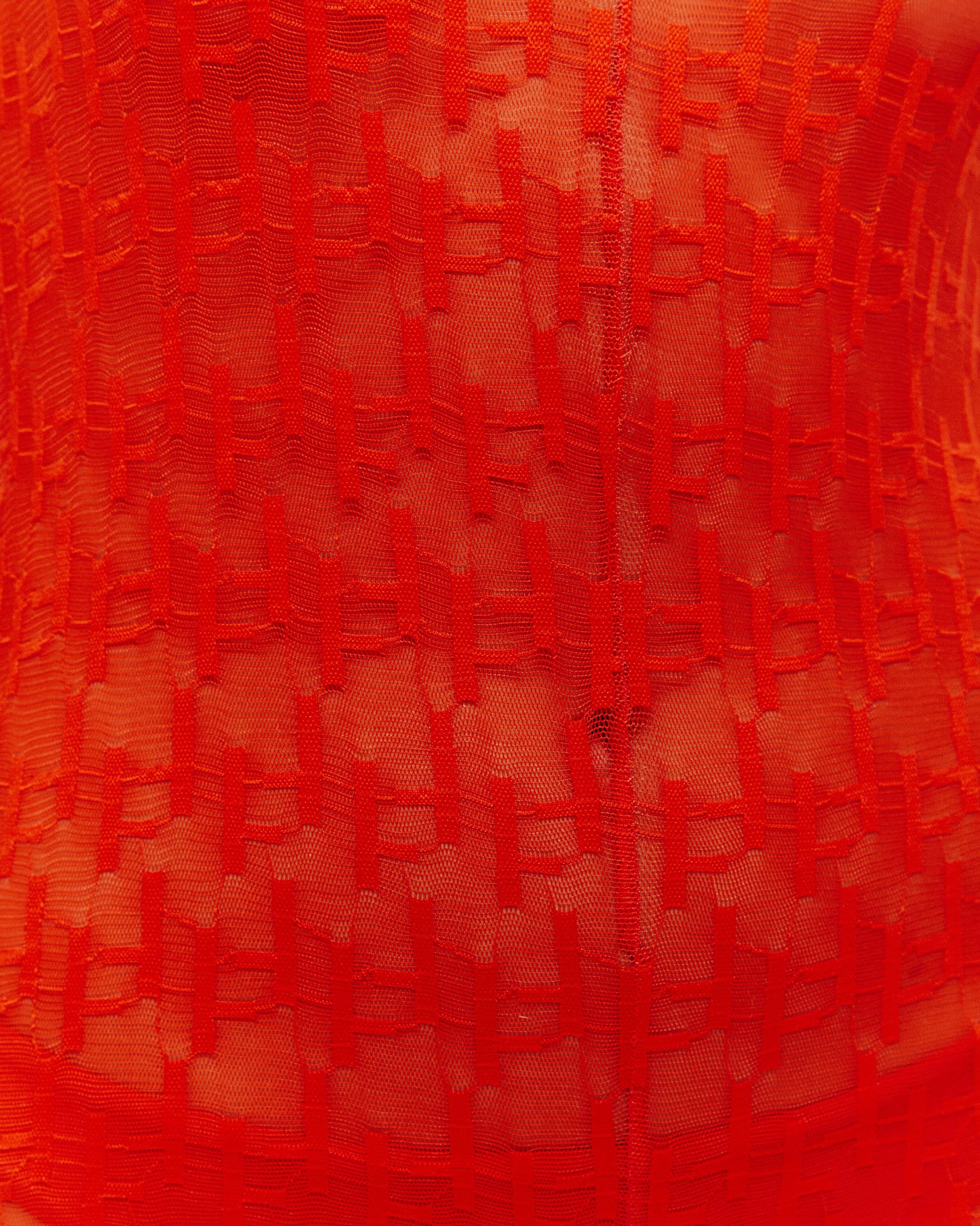 Macacão Thi Renda Estampa h Vermelho