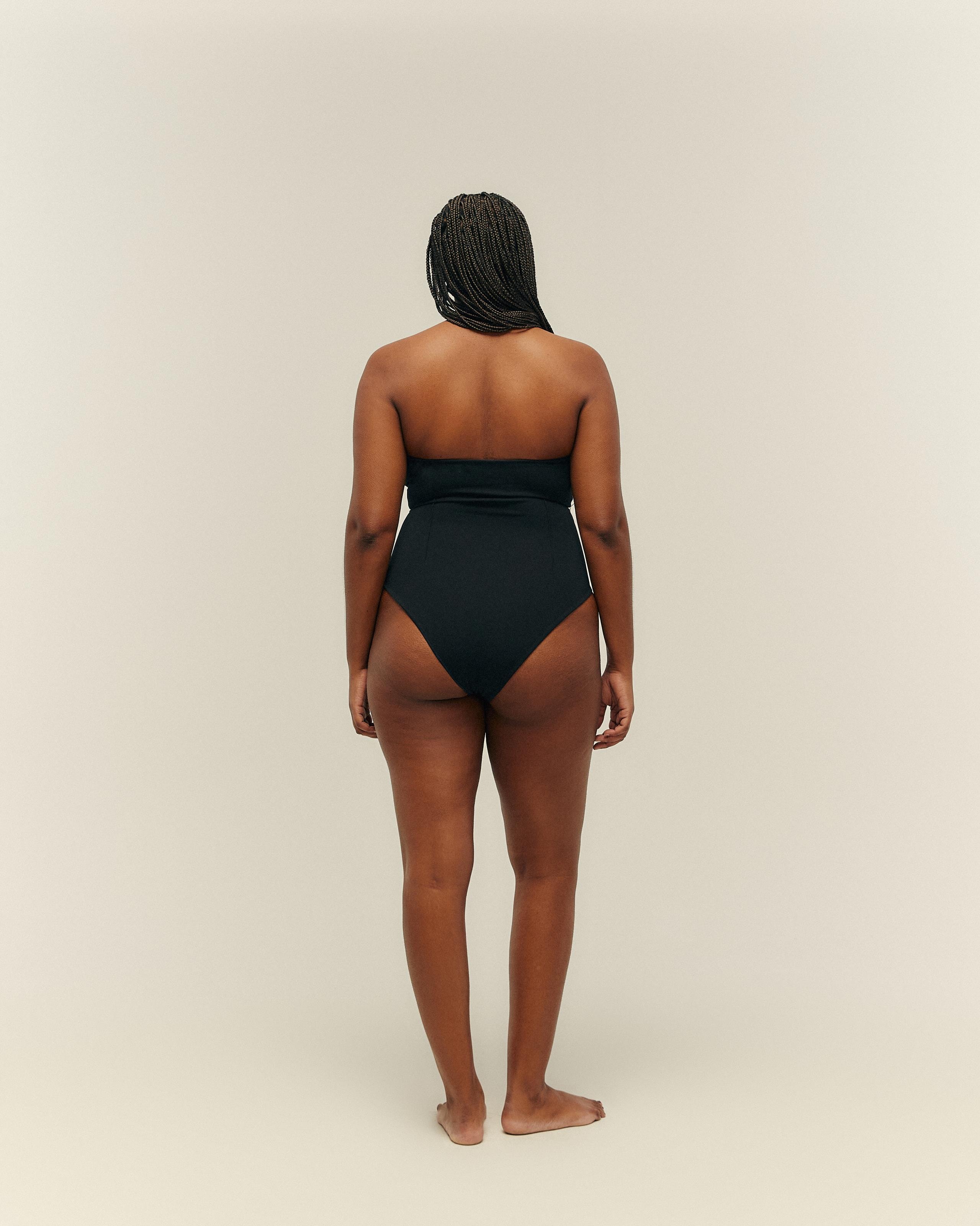 Maiô Alice Pence Crepe Preto