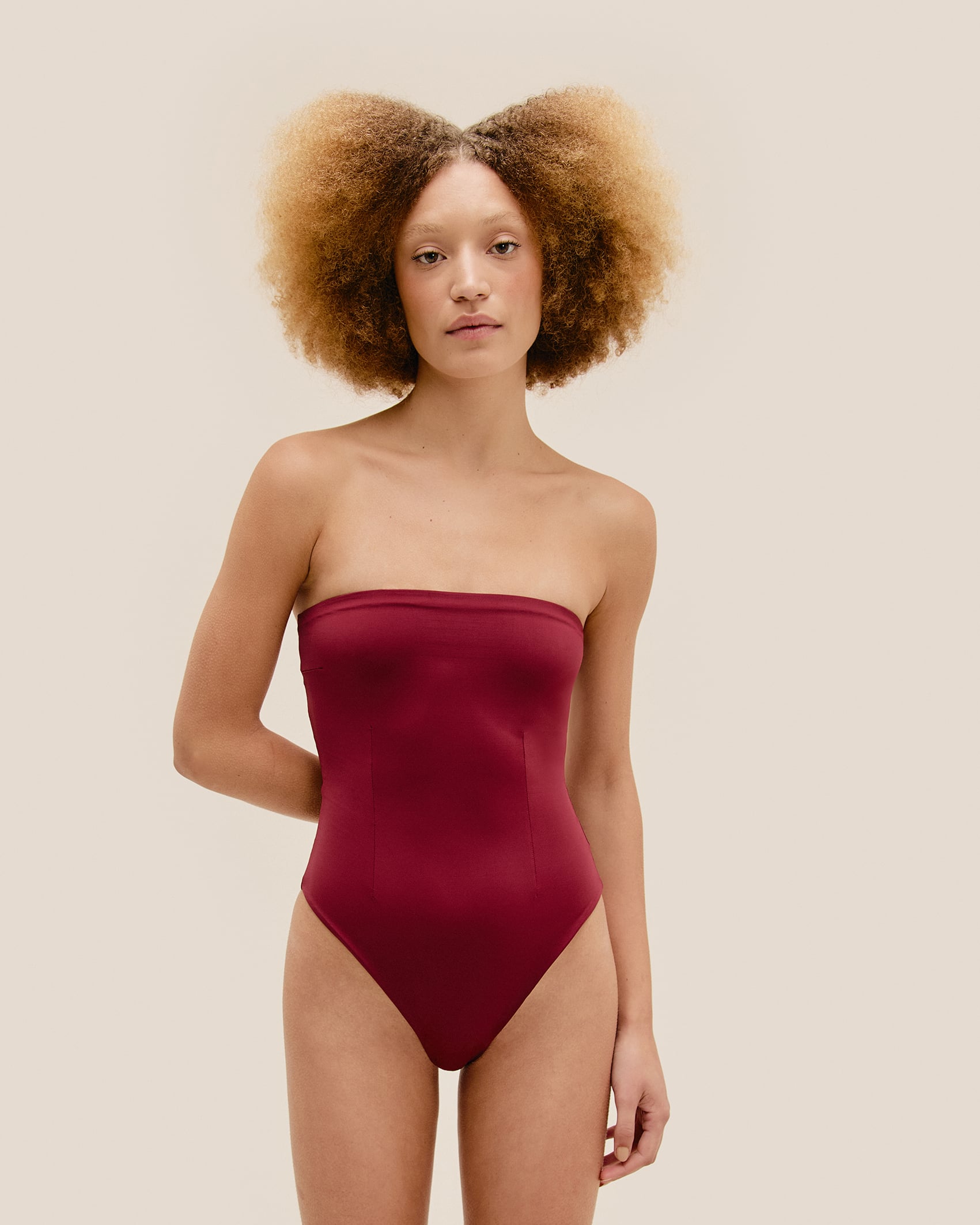 Maiô Alice Vinho Marsala