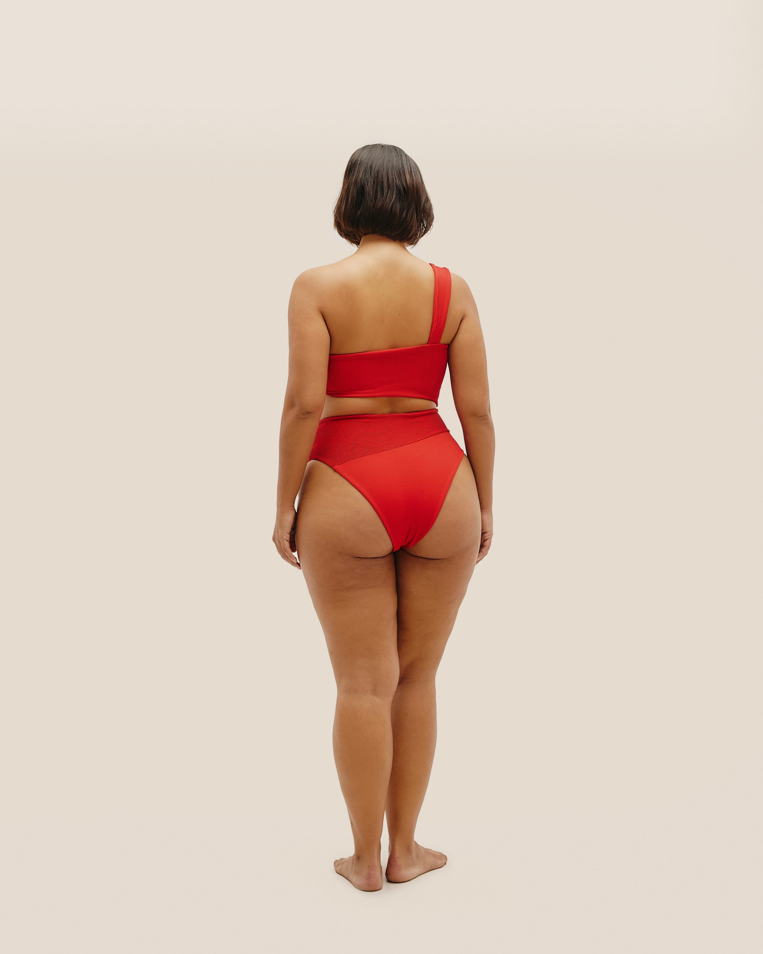 Maiô Iu Nervura Vermelho Desvio