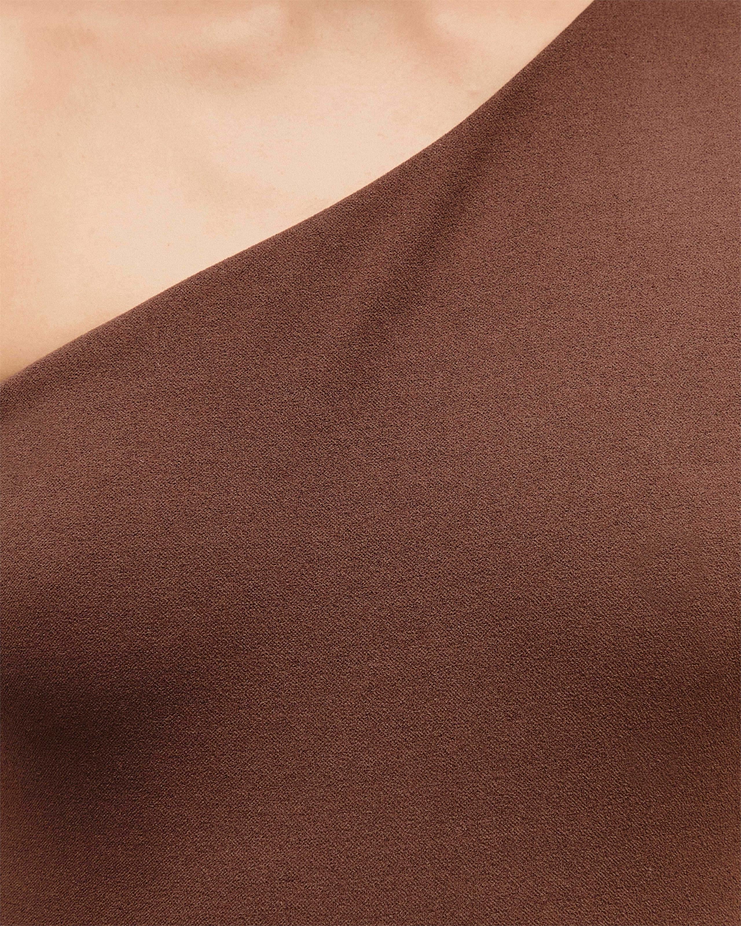 Maiô Luisa Crepe Marrom Cohiba Marrom