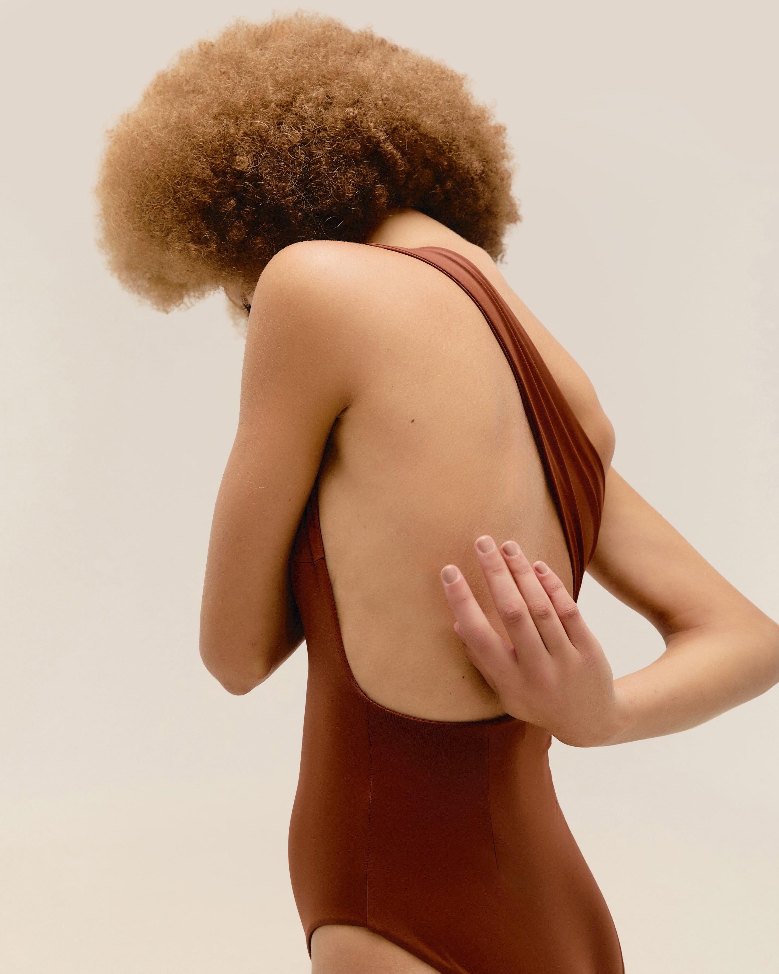 Maiô Luisa Marrom Meio Tom