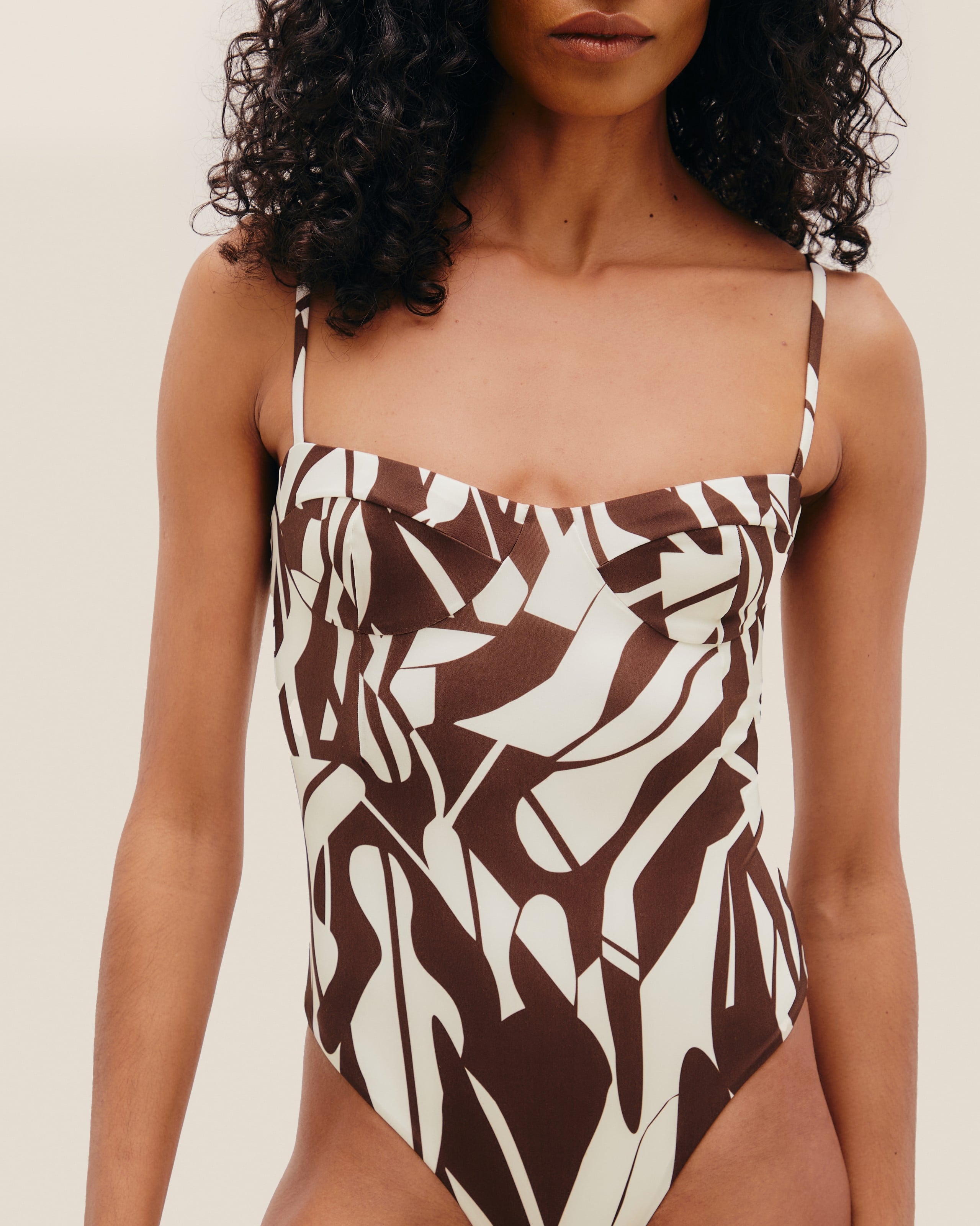 Maiô Meia Taça Estampado Ella