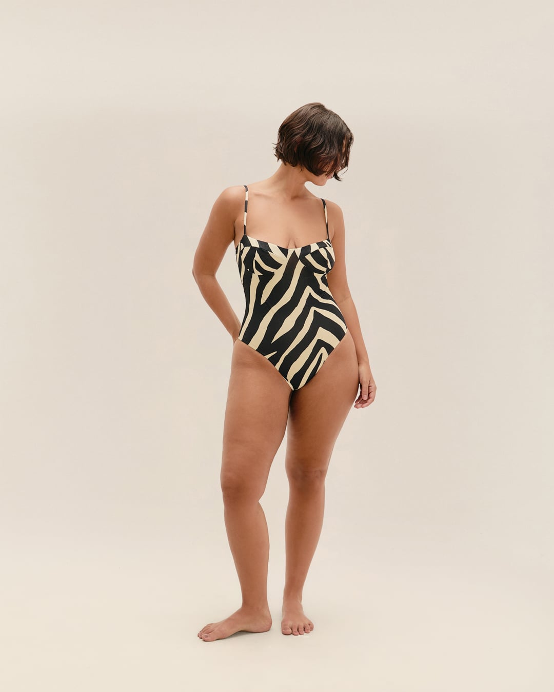 Maio Meia Taça Zebra Diagonal