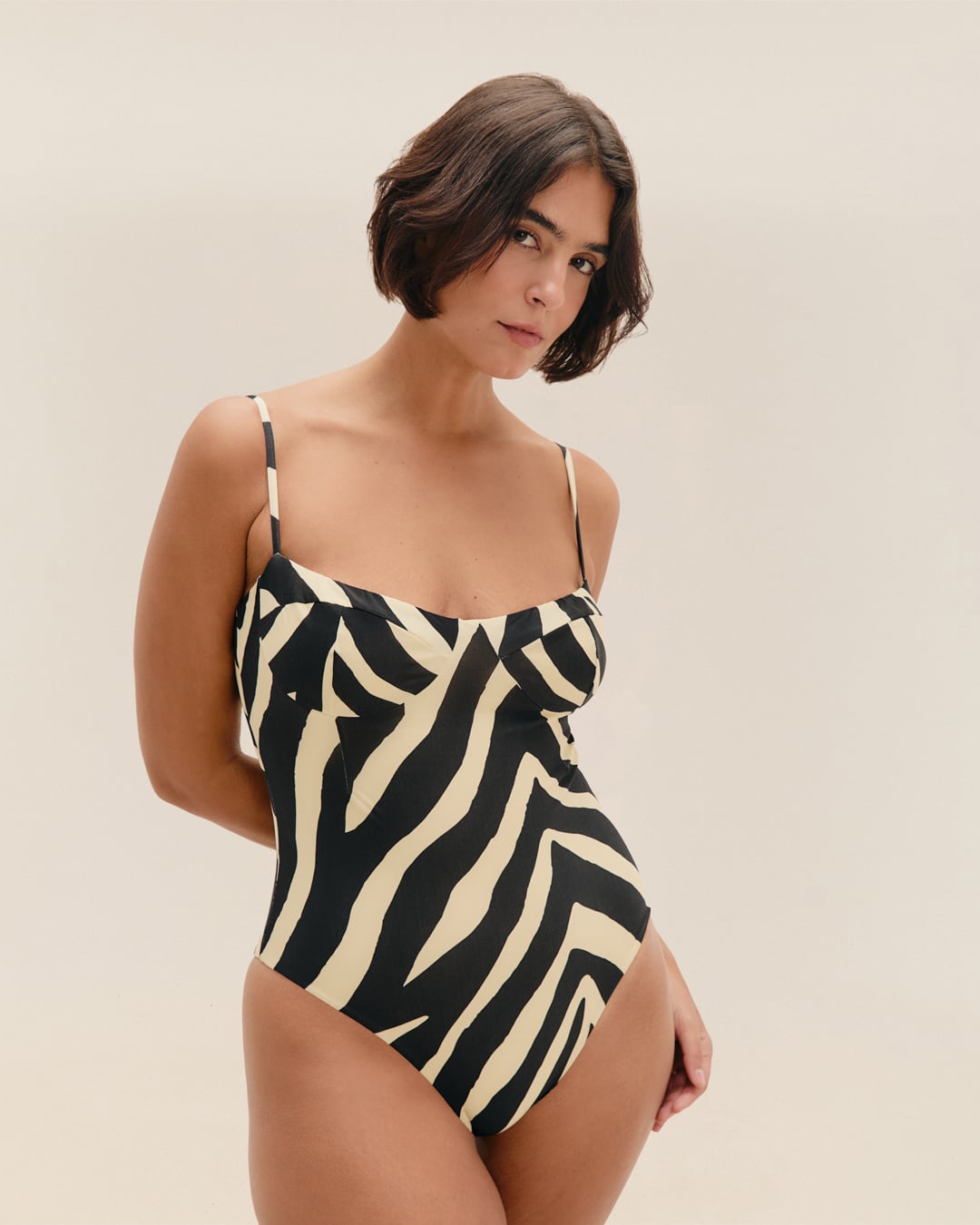 Maio Meia Taça Zebra Diagonal