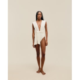 Haight — Maiô V Crepe Off-White