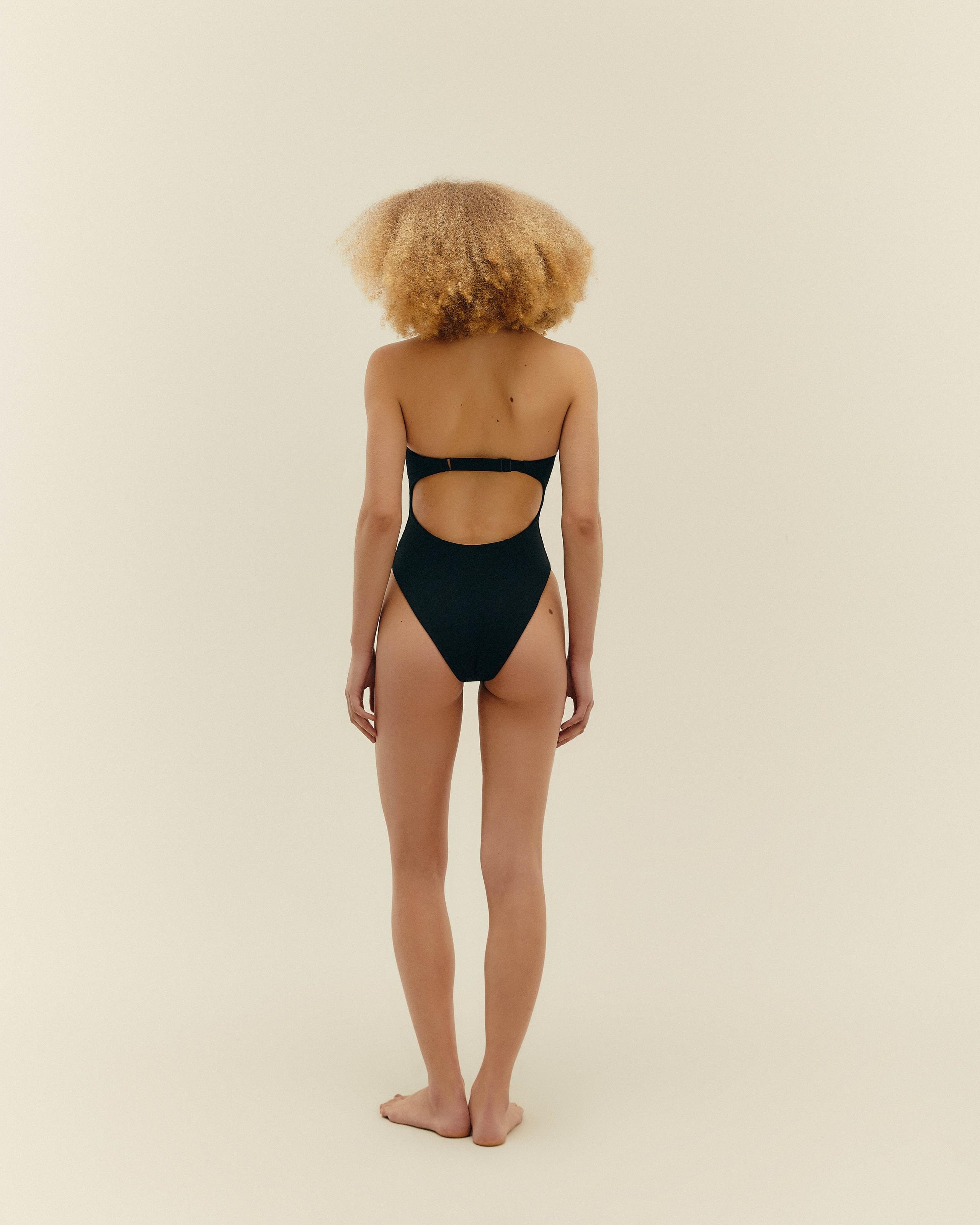 Maiô Zoe Crepe Preto