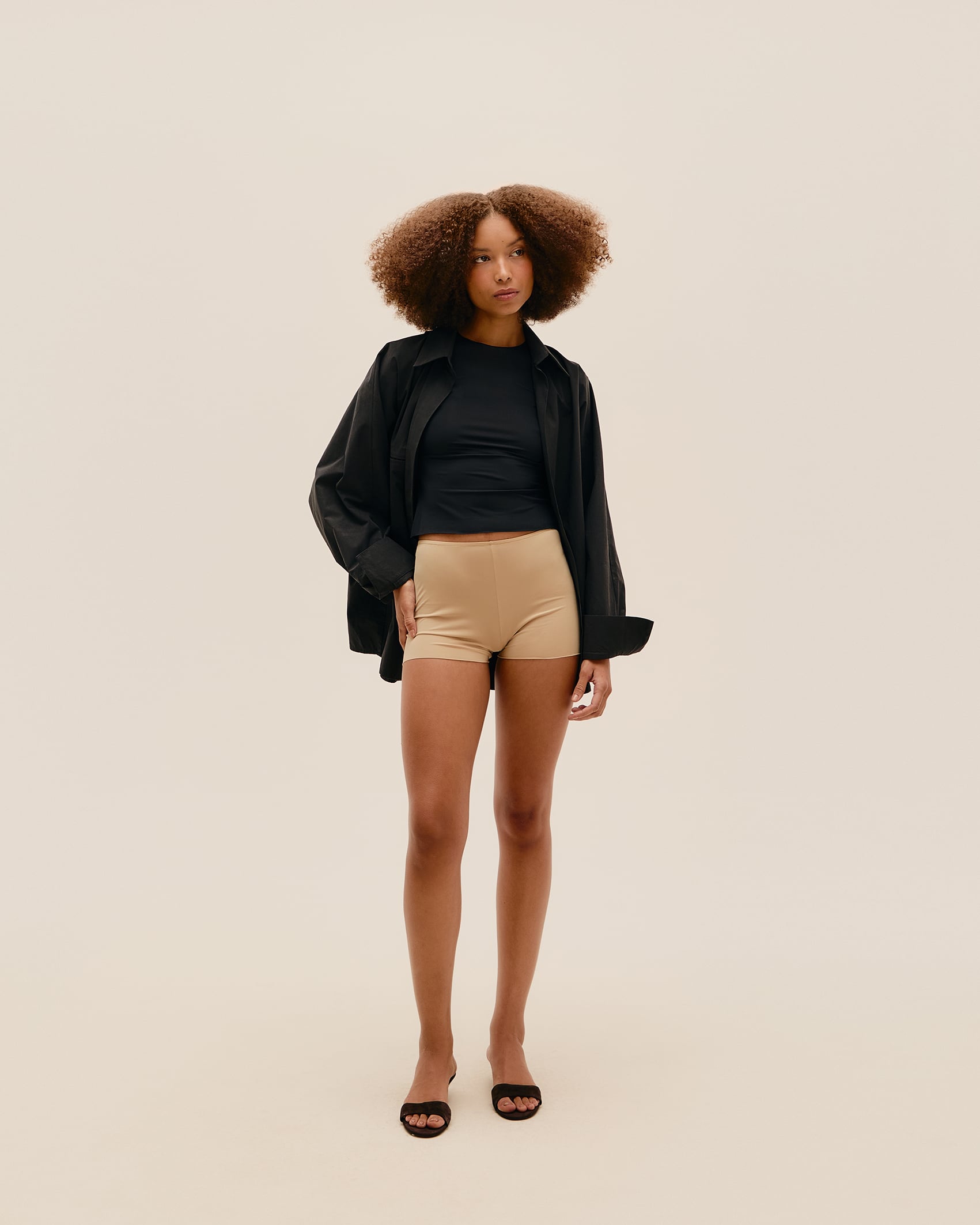 Mini Short a Fio Bege Satu