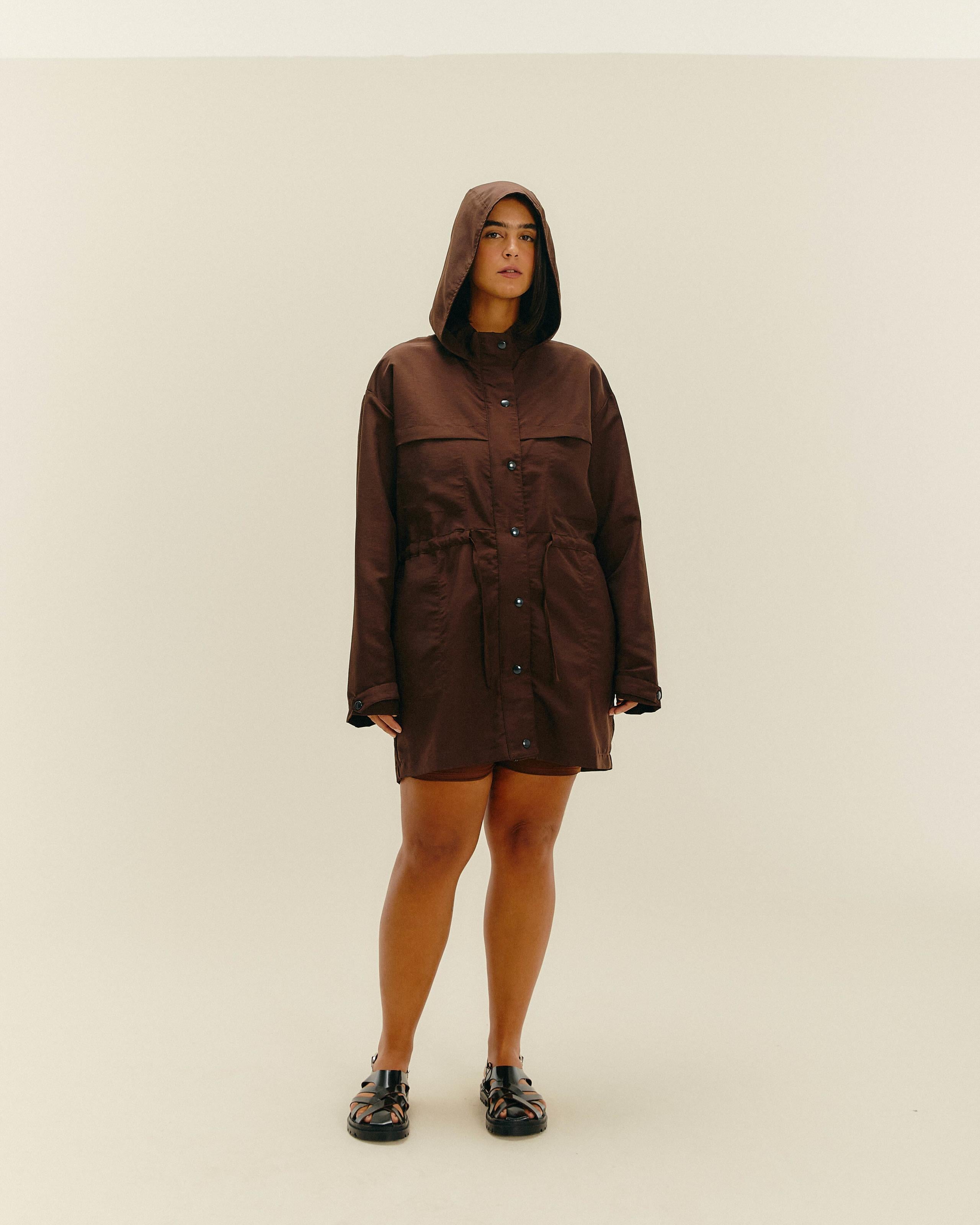 Parka Carol Marrom Brauna