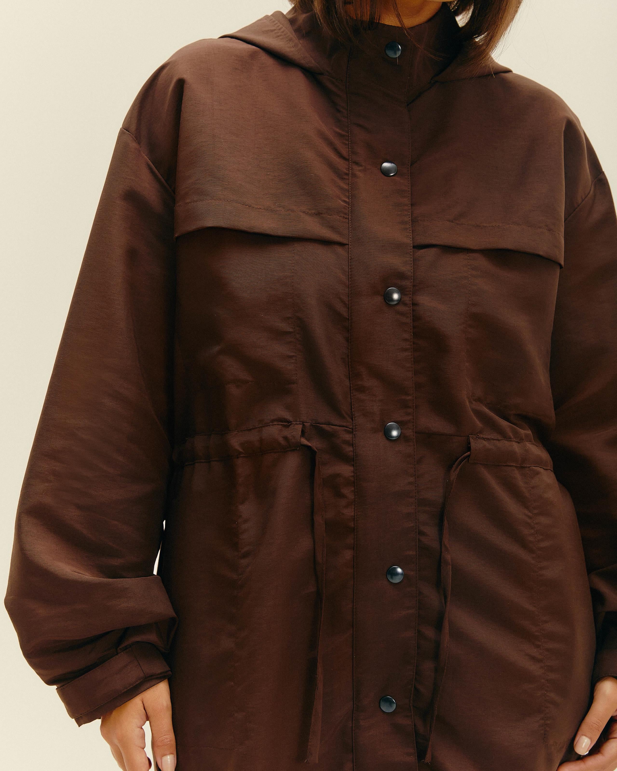 Parka Carol Marrom Brauna