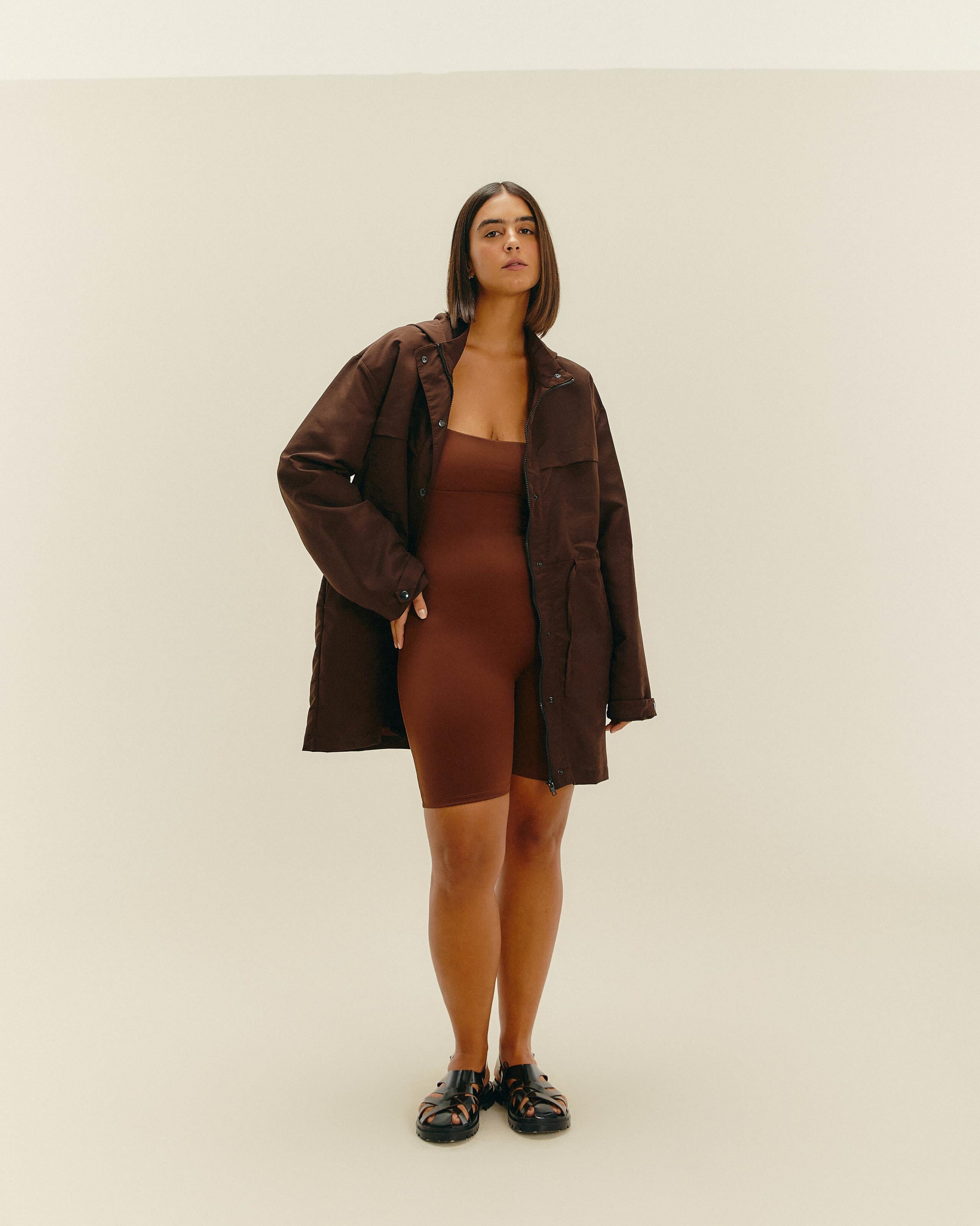 Parka Carol Marrom Brauna