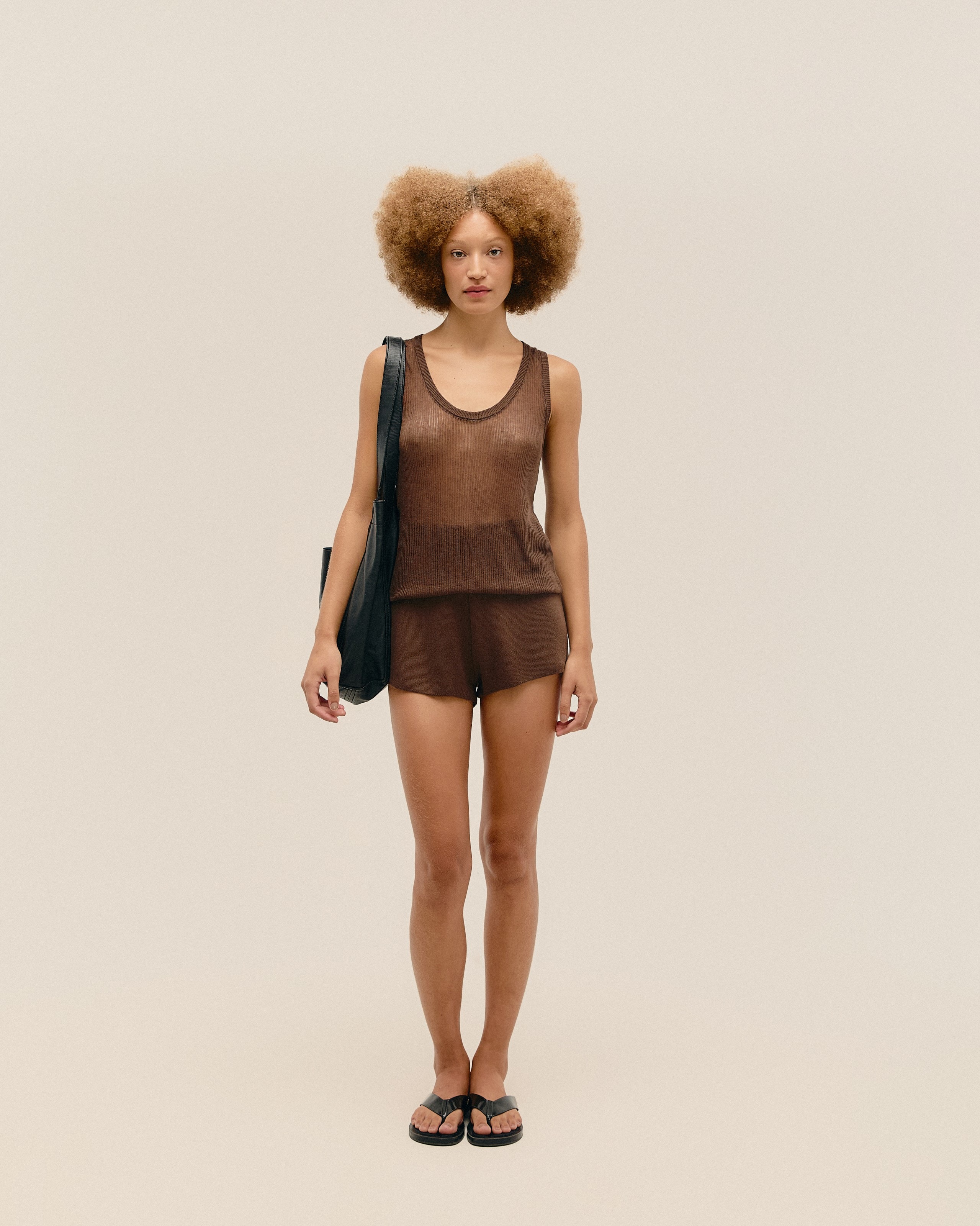 Regata Basic Tricot Marrom