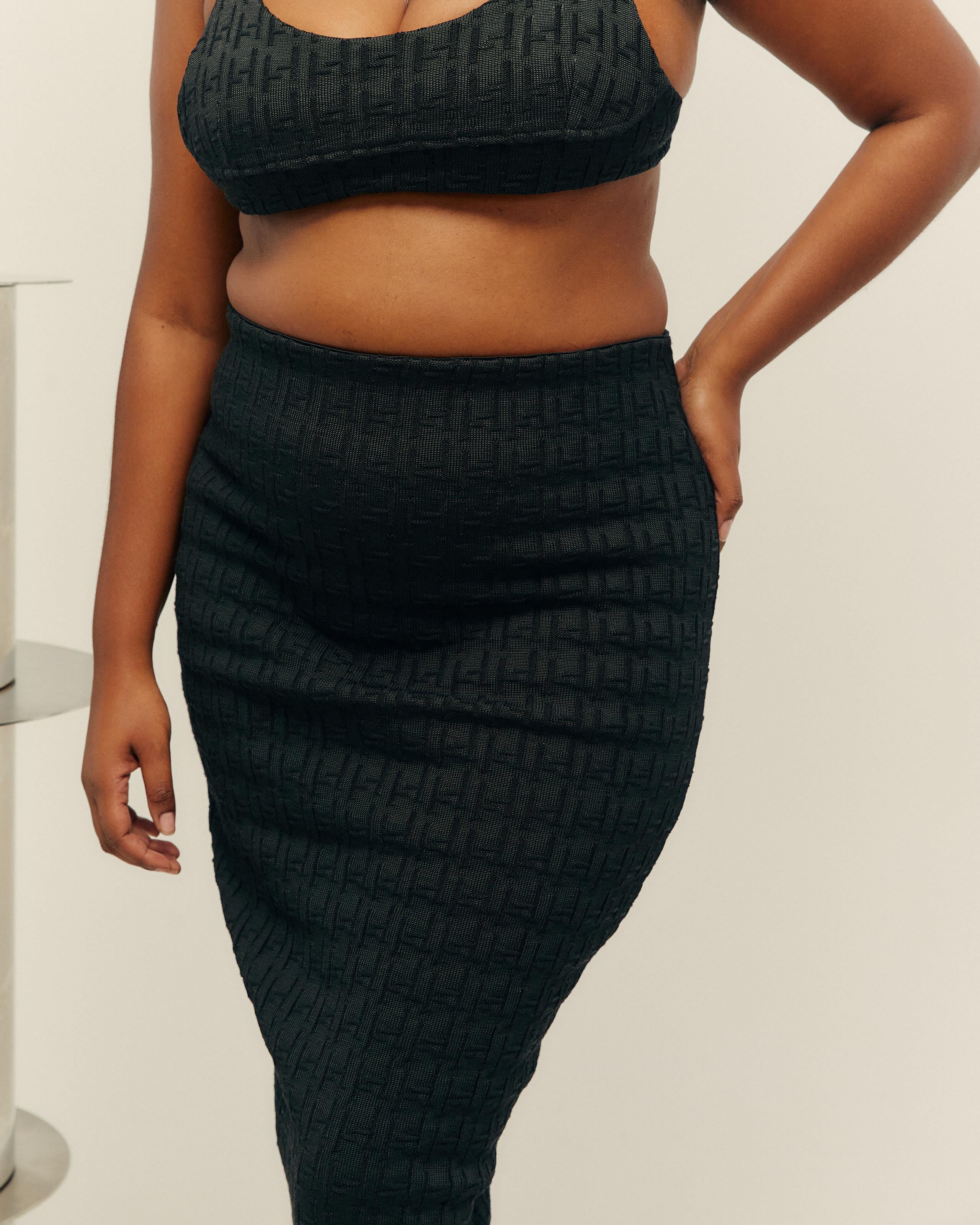 Saia Ina Tricot Estampa h