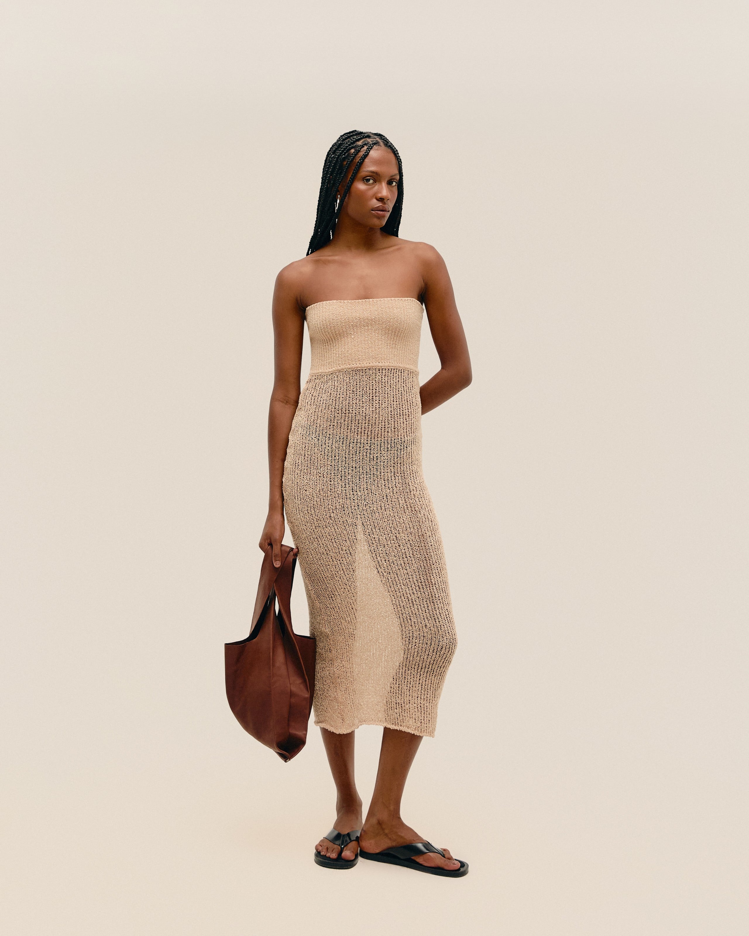 Saia Julia Tricot Bege