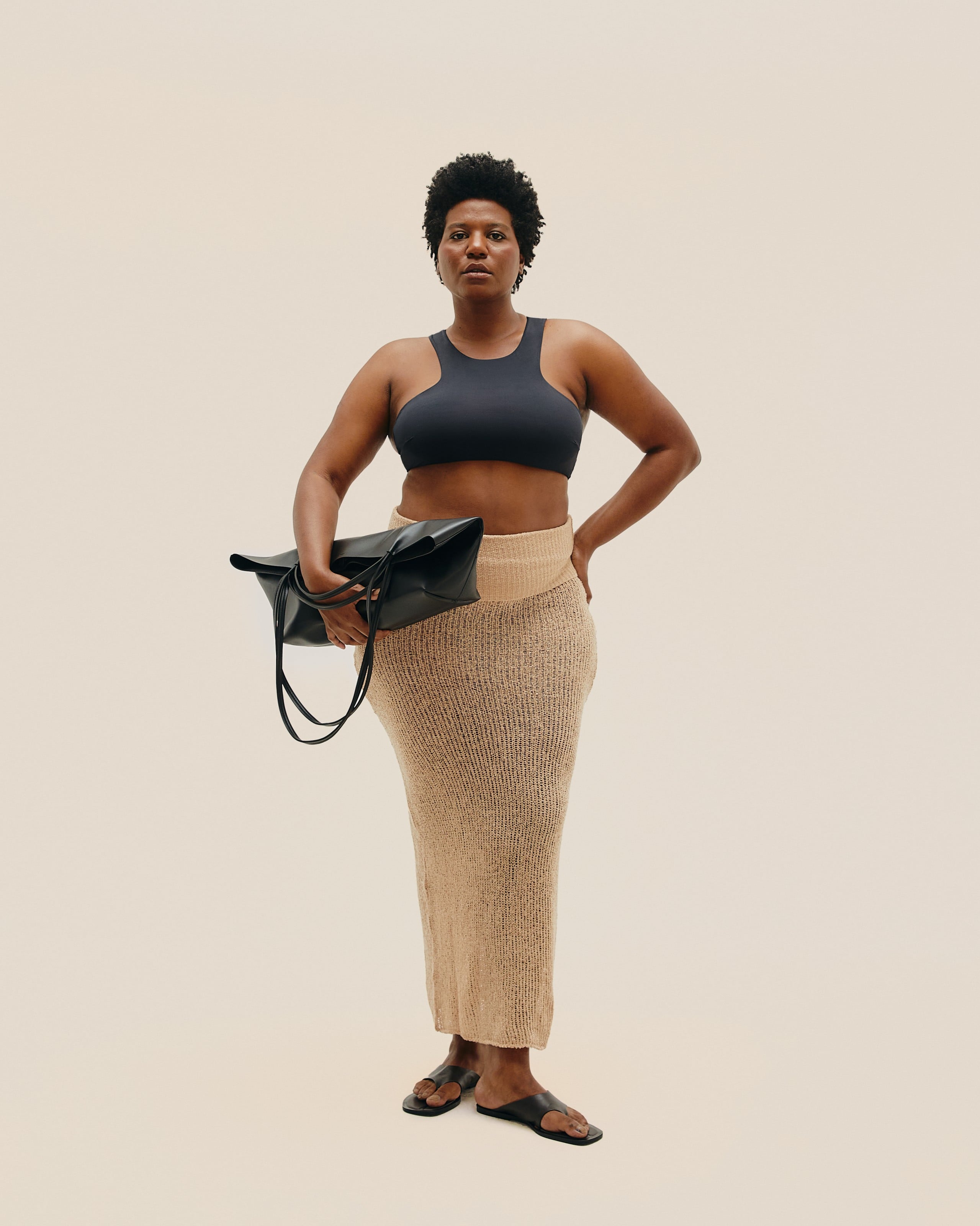 Saia Julia Tricot Bege