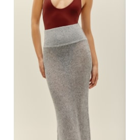 Haight — Saia Julia Tricot Cinza Argila
