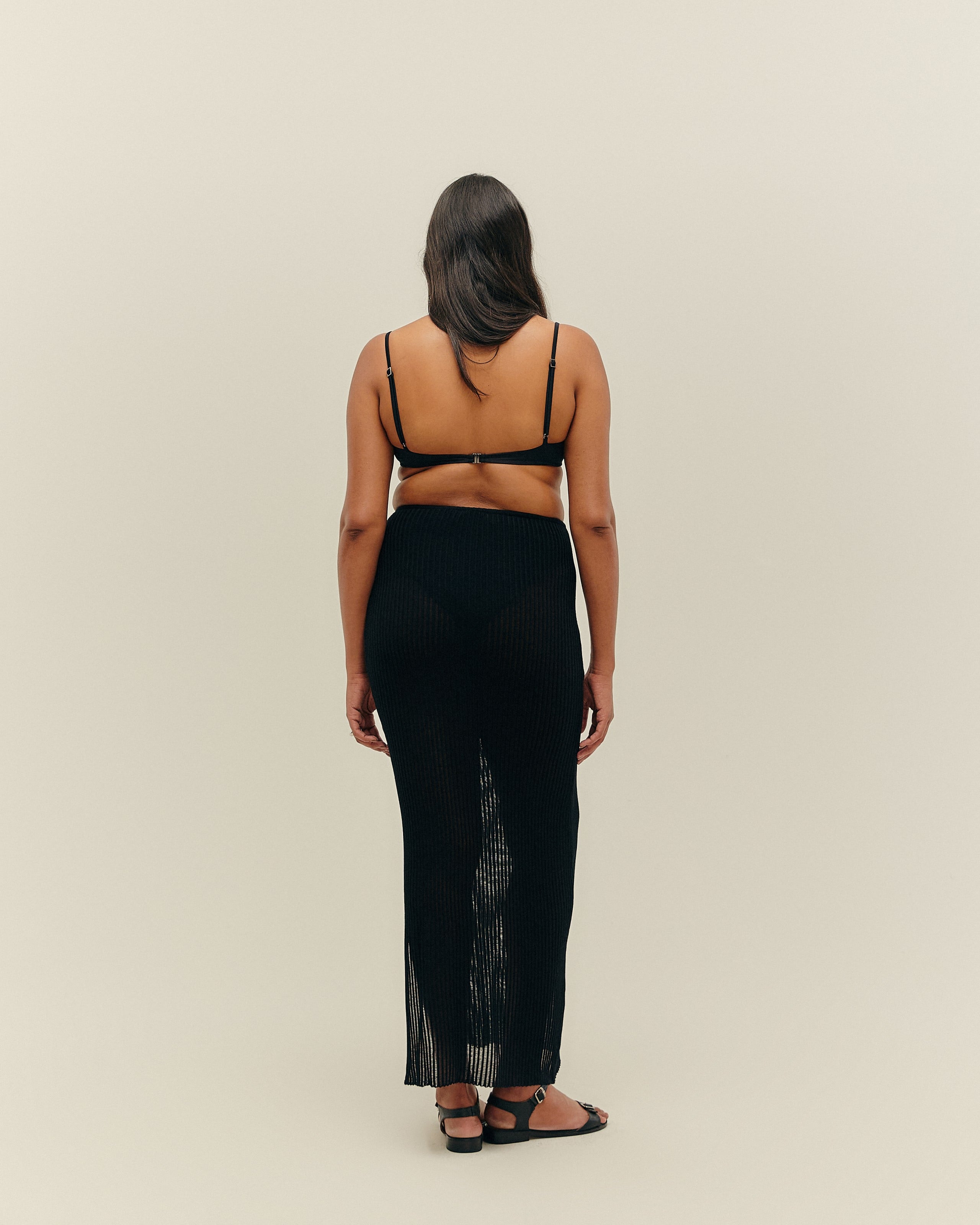 Saia Mah Tricot Preto