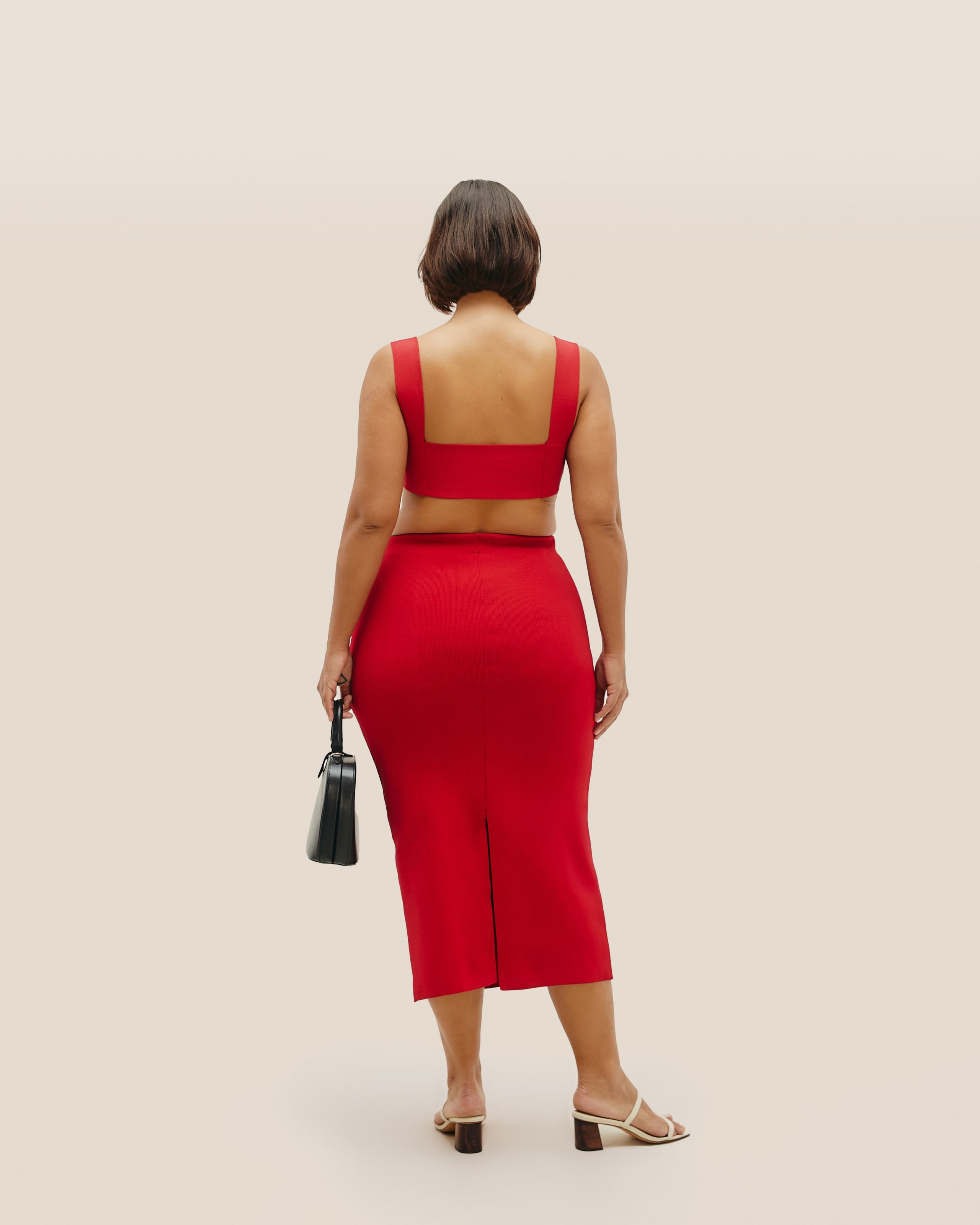Saia Nie Tricot Vermelho Desvio