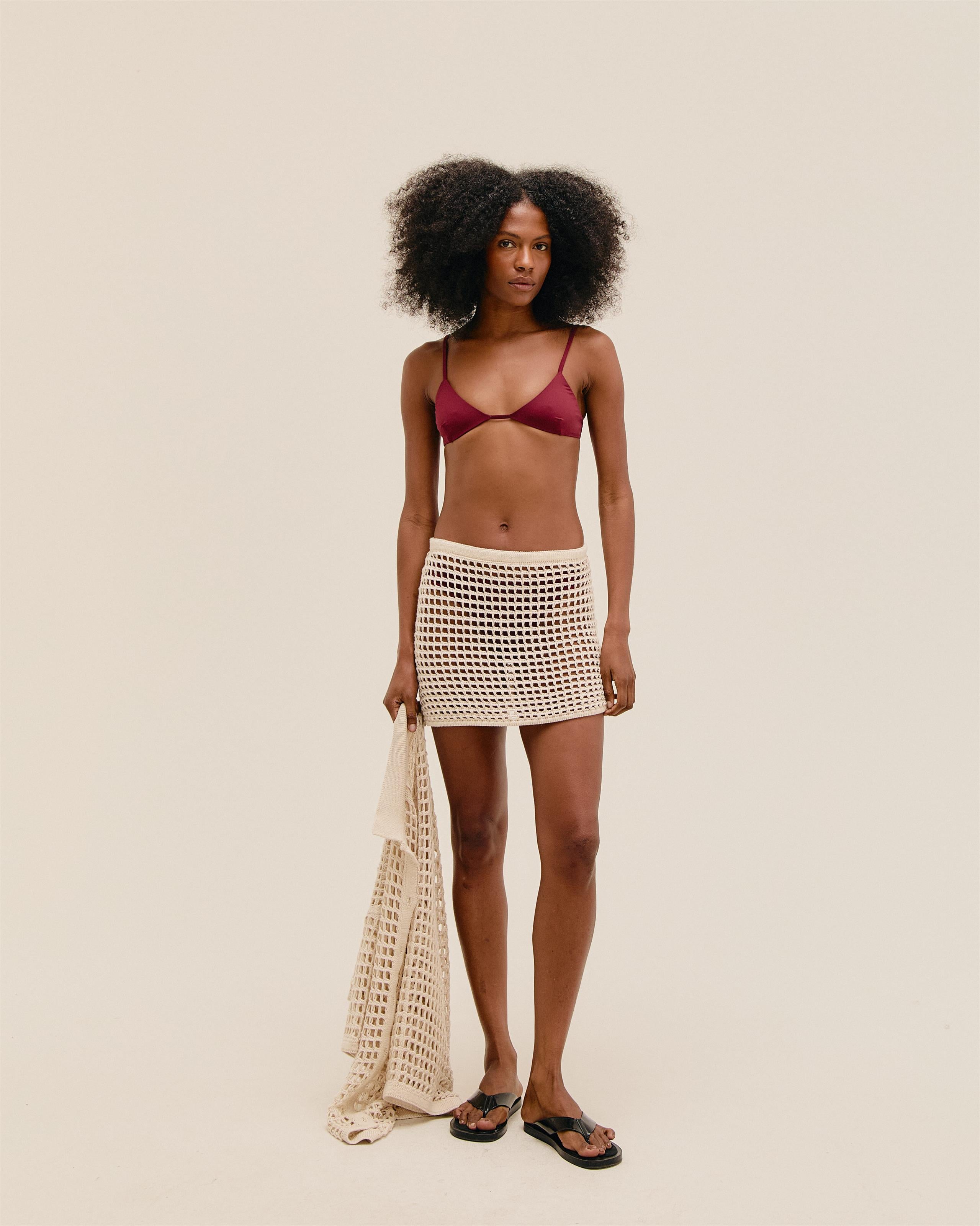 Saia Sheila Tricot Bege