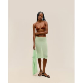 Haight — Saia Sofia Tricot Verde Canoa