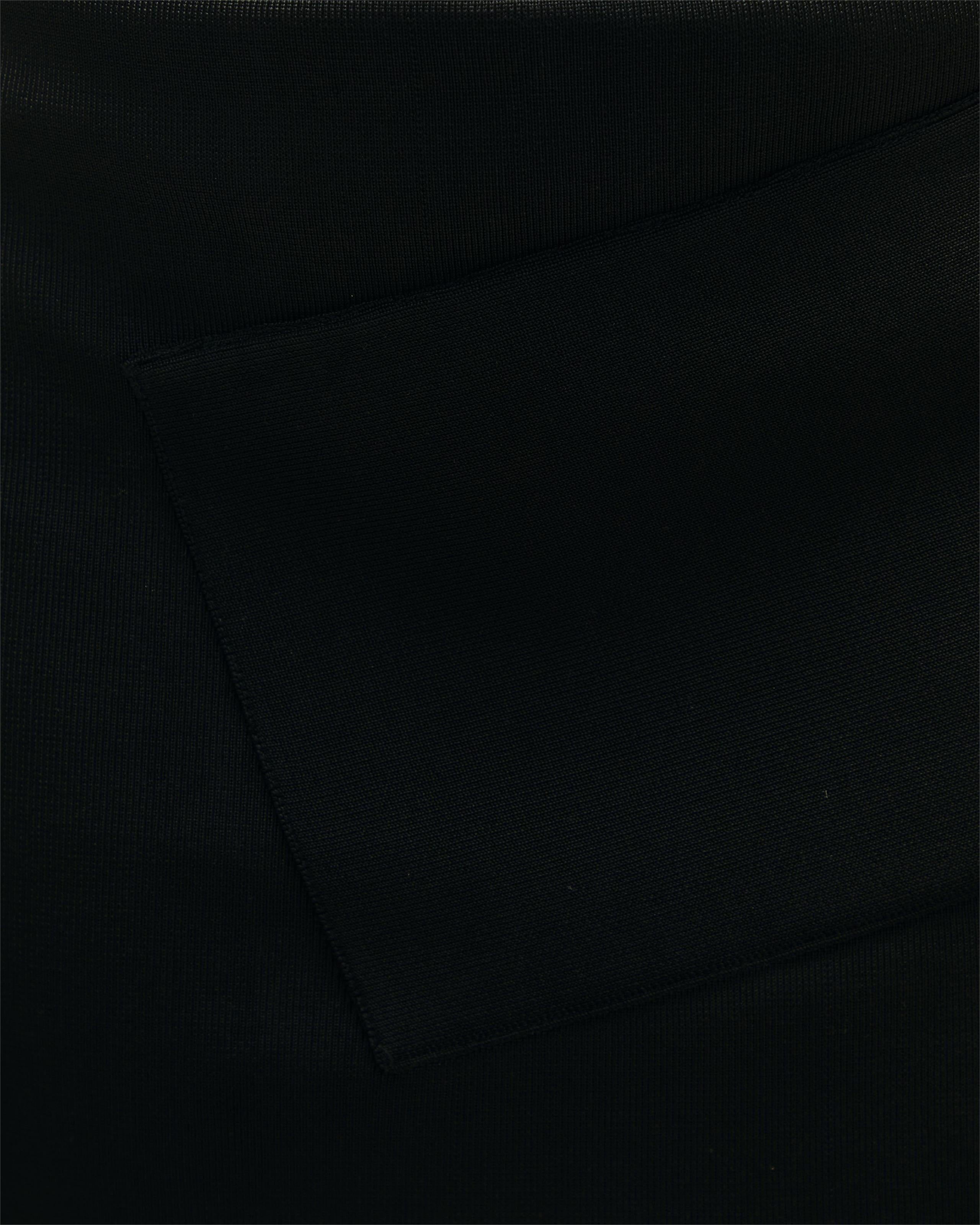 Saia Transpasse Tricot Preto