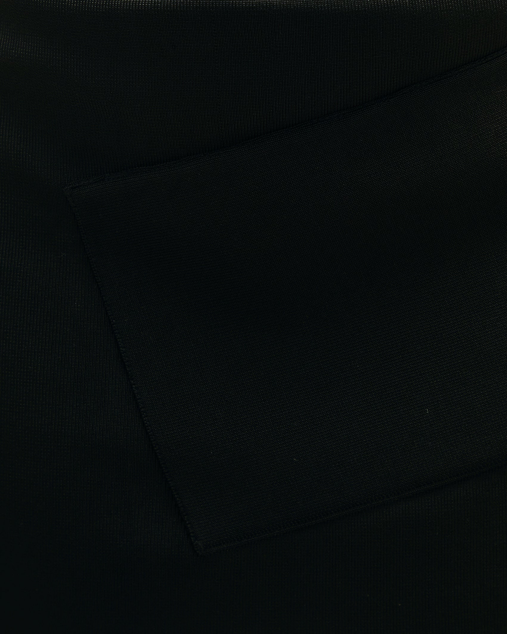 Saia Transpasse Tricot Preto