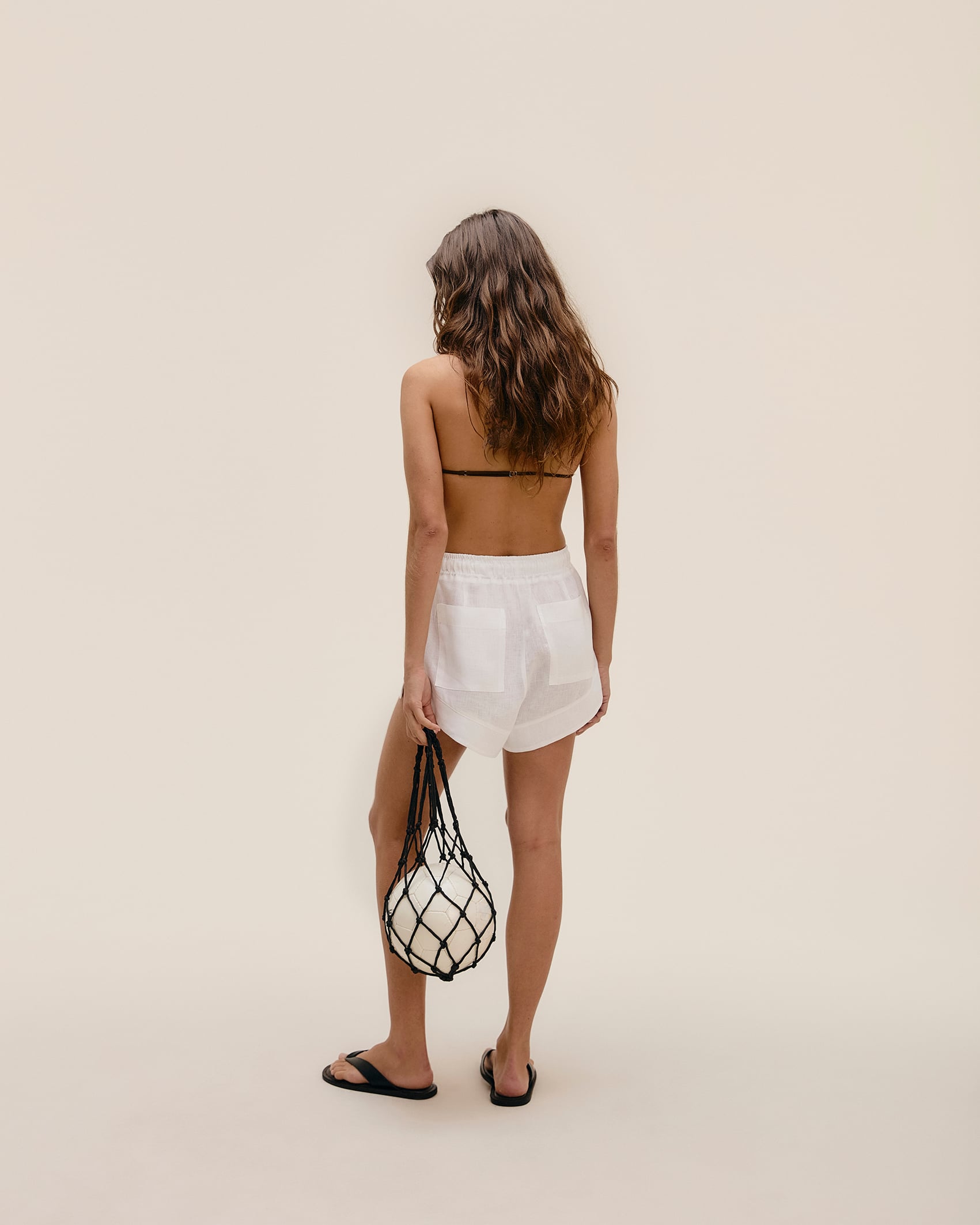 Short Asa Delta Linho Off-White