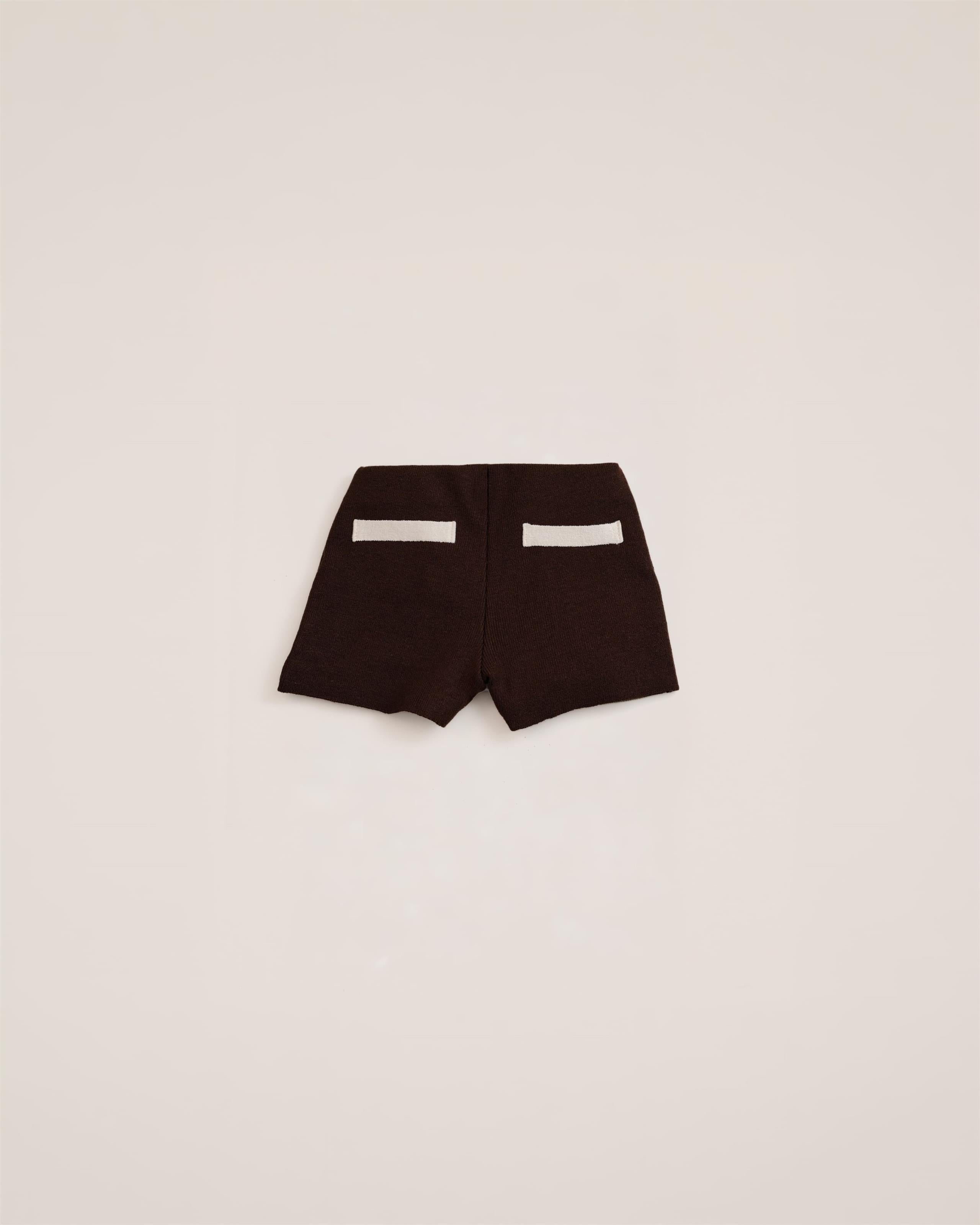 Short Lilian Mini Tricot Marrom