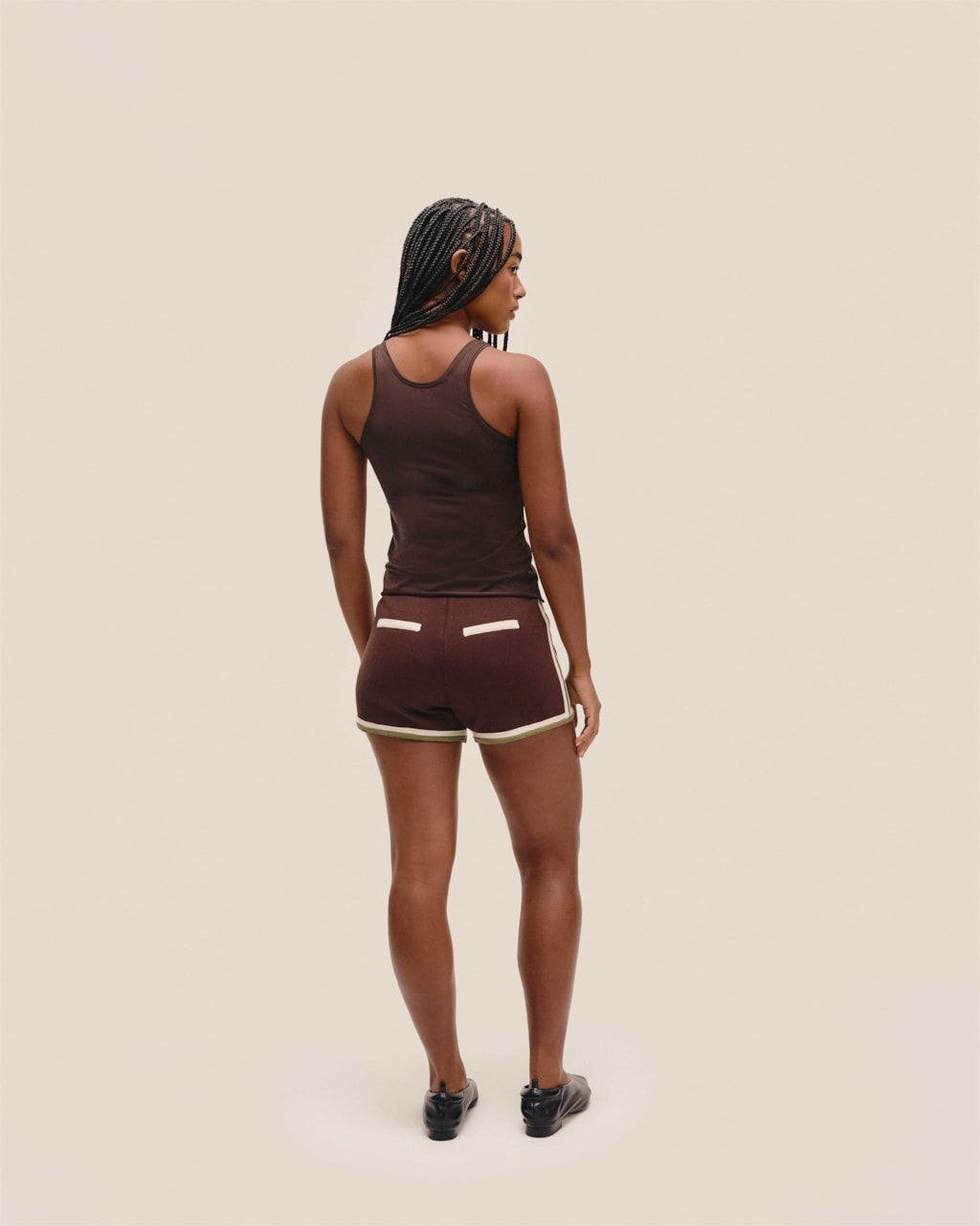 Short Lilian Tricot Marrom