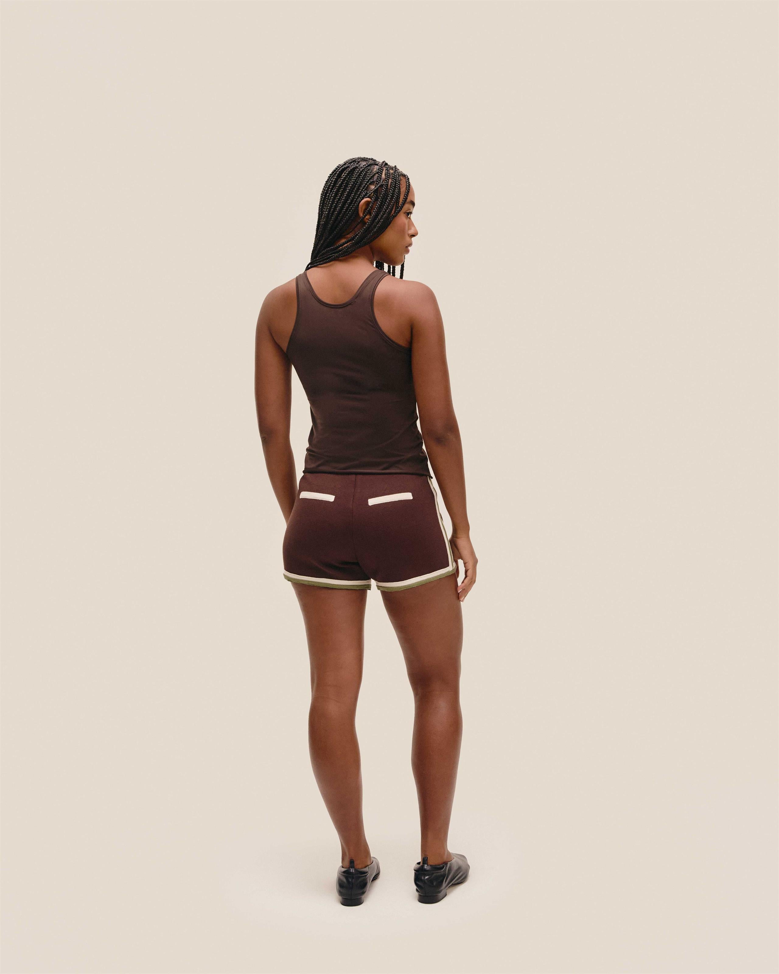 Short Lilian Tricot Marrom